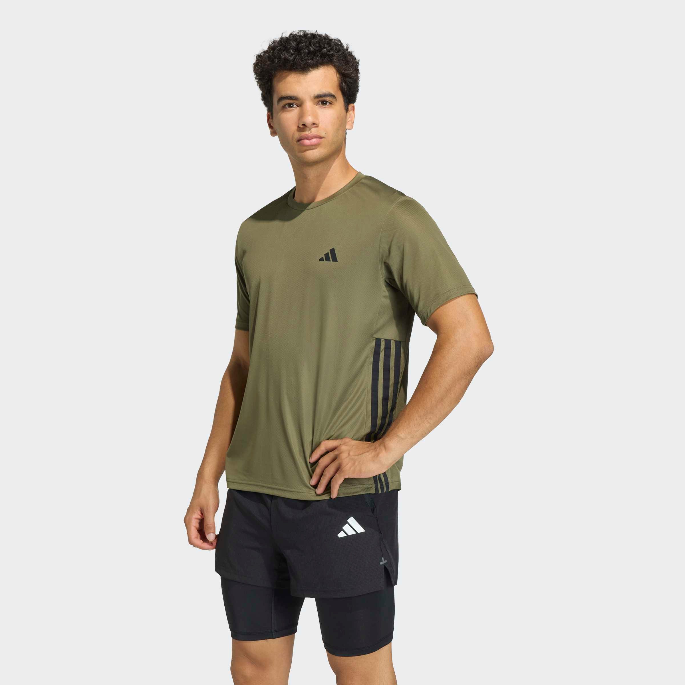 adidas Performance T-Shirt WORKOUT ESSENTIALS BASE 3-STREIFEN