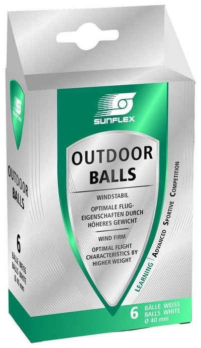 Sunflex Tischtennisball Outdoor, Tischtennis Bälle Tischtennisball Ball Balls