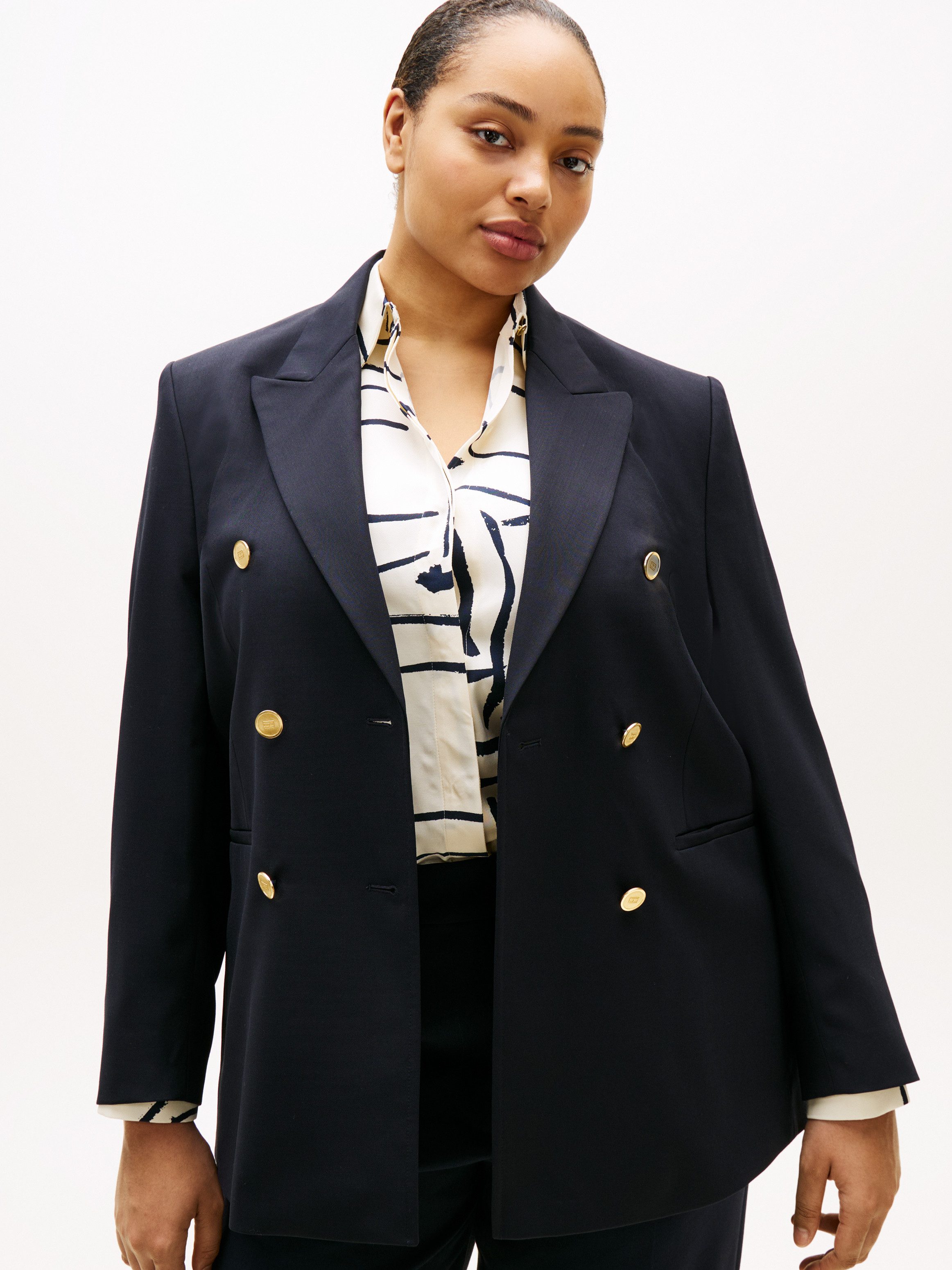 Tommy Hilfiger Curve Jackenblazer CRV TIMELESS WOOL DB BLAZER in großen Grö günstig online kaufen