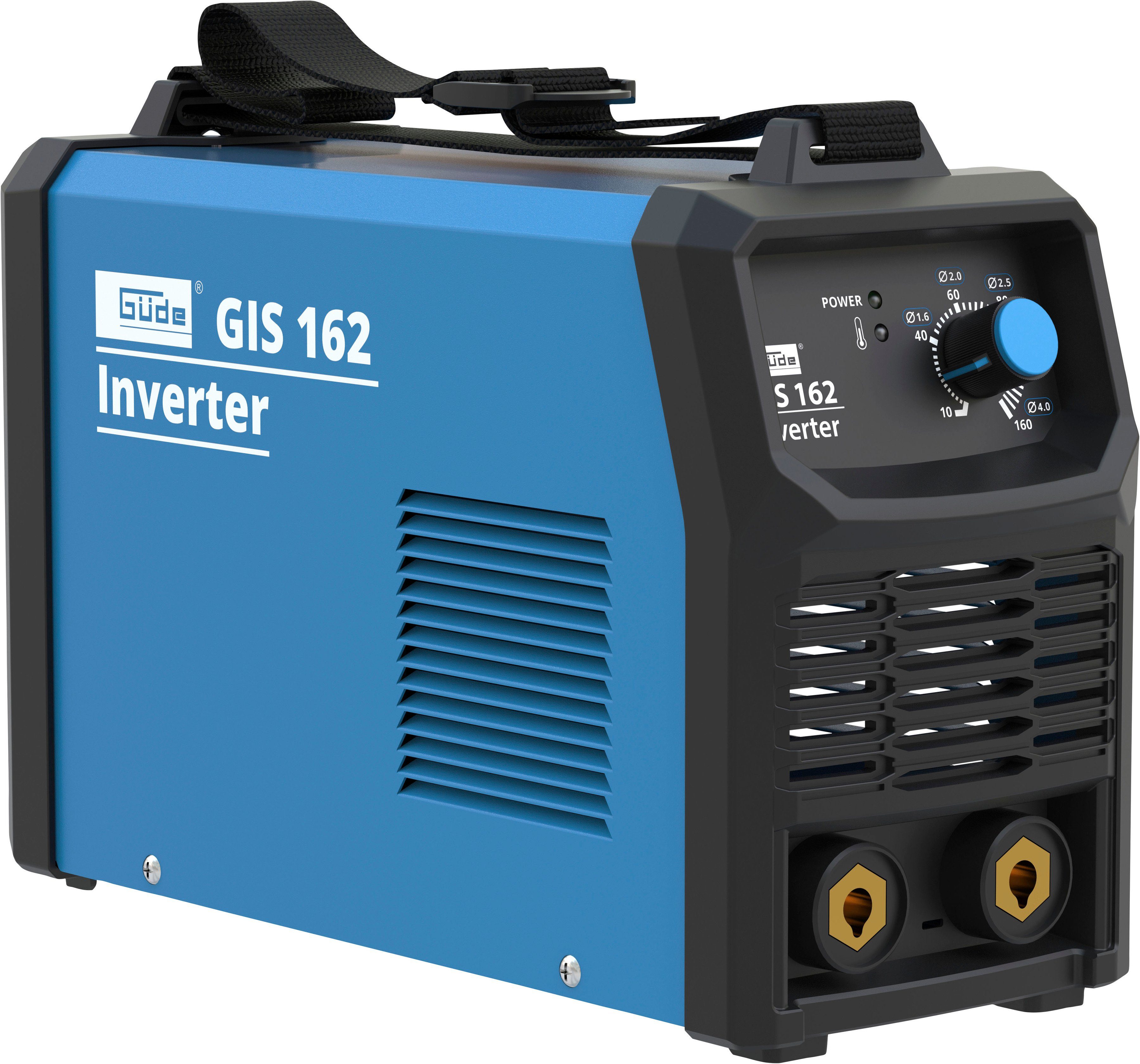 Güde Inverterschweißgerät »GIS 162«, 10 - 160 A, Komplett-Set, 5-tlg.