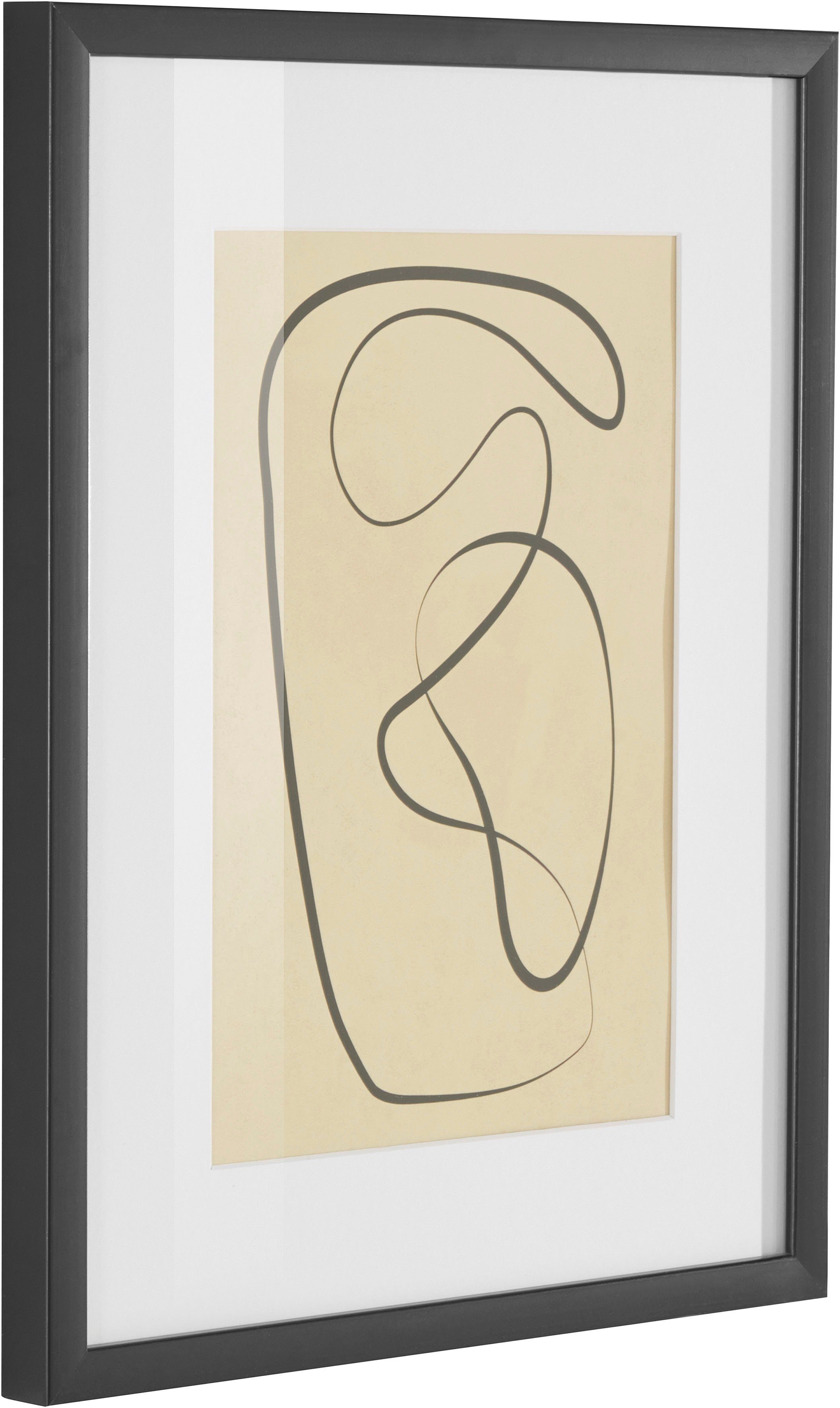 LeGer Home by Lena Gercke Bild Abstract, Abstrakt (1 St), Poster, beige, gerahmt, minimalistisch