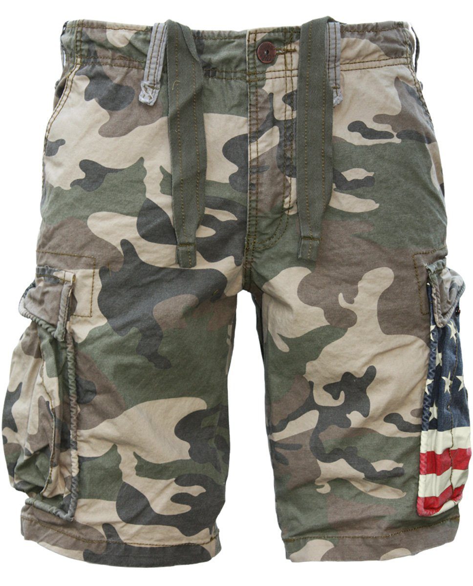 oder USA USA, Flagge UK Tarnmuster mit AUS Cargoshorts Lag Tarnmuster Jet