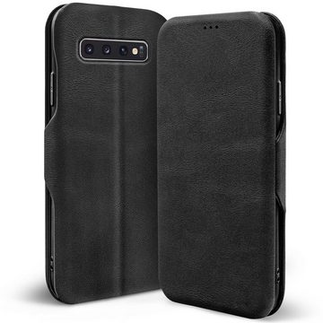 CoolGadget Handyhülle Business Premium Hülle für Samsung Galaxy S10 Plus 6,4 Zoll, Handy Tasche mit Kartenfach für Samsung S10+ Schutzhülle