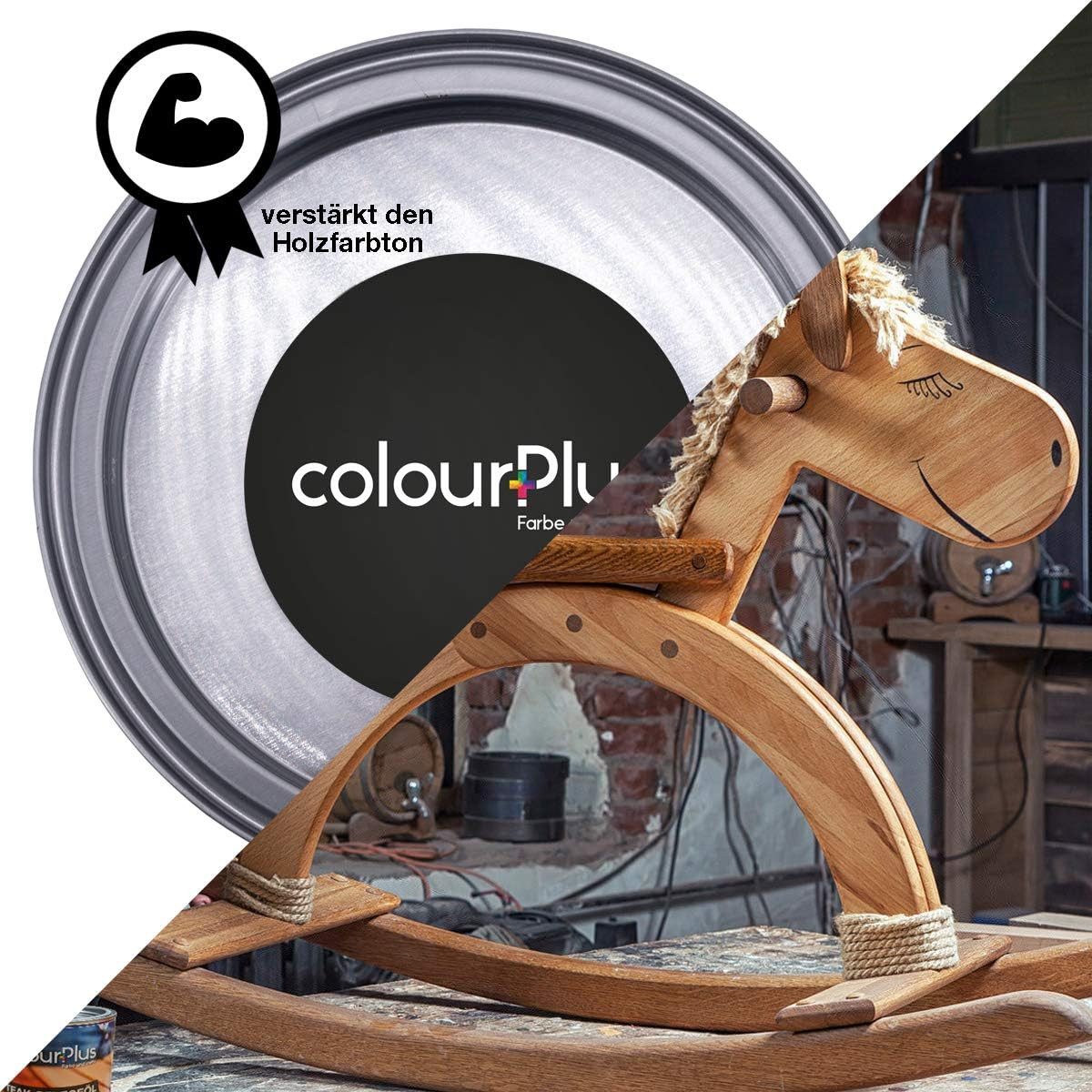 ColourPlus Teakholzöl Teak-Pflegeöl für Hart- & Tropenhölzer, außen, Holzöl außen, offenporig, wasserabweisend, für Teak & Hartholz – Bild 4 von 5