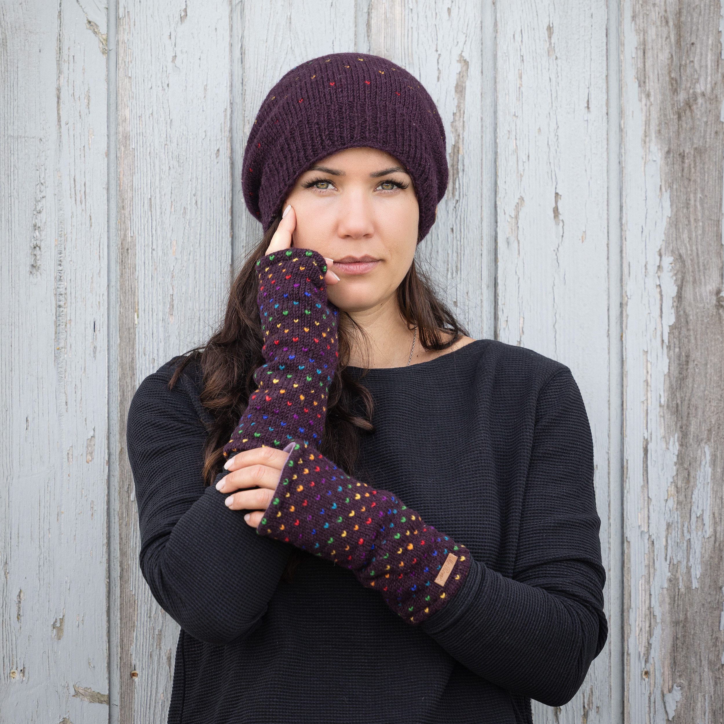 McRon Armstulpen Pulswärmer Modell Ines Regenbogen Mit Daumen, mit hohem Sc günstig online kaufen