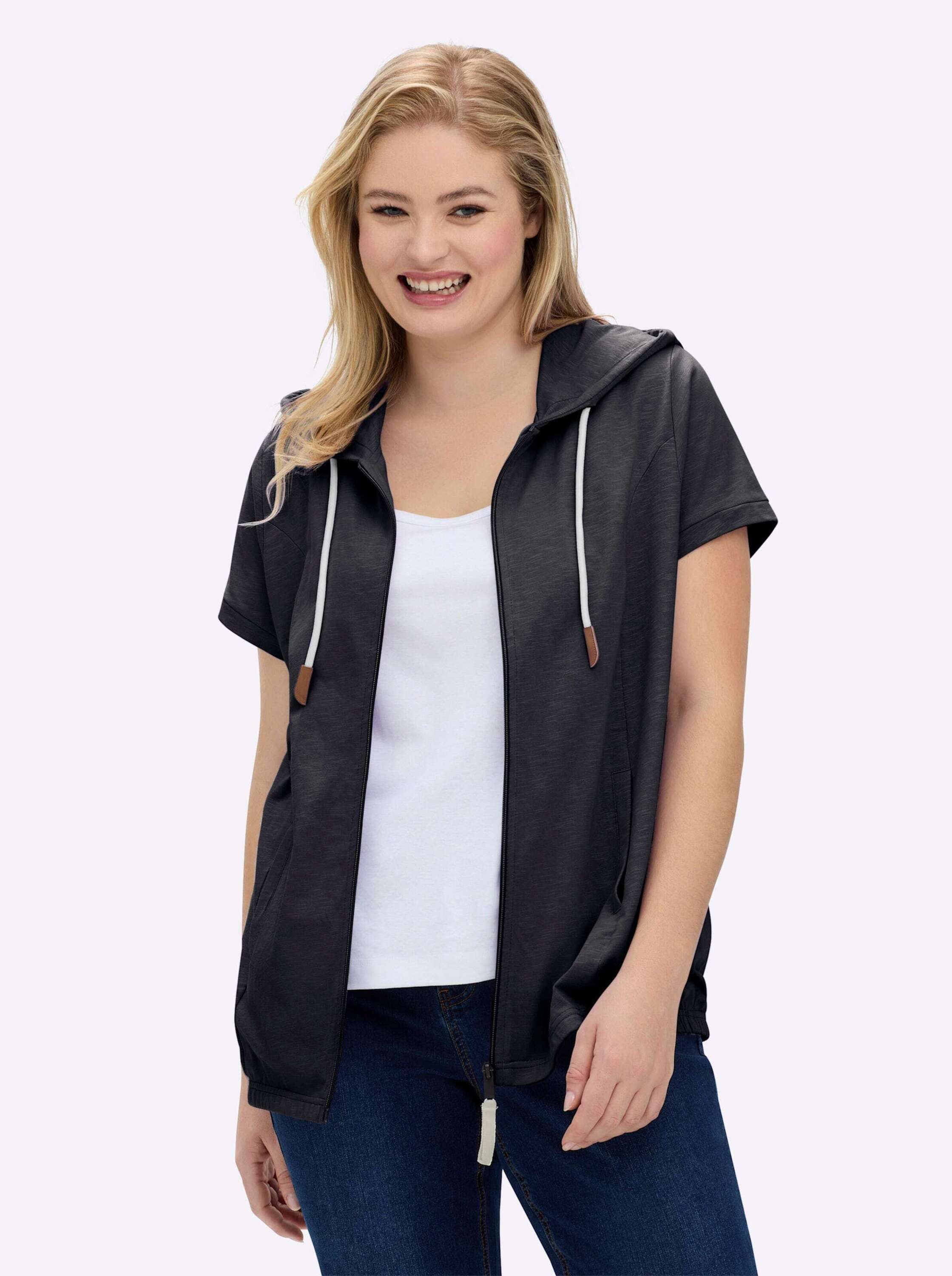 Witt Shirtjacke Sweatjacke Kurzarm