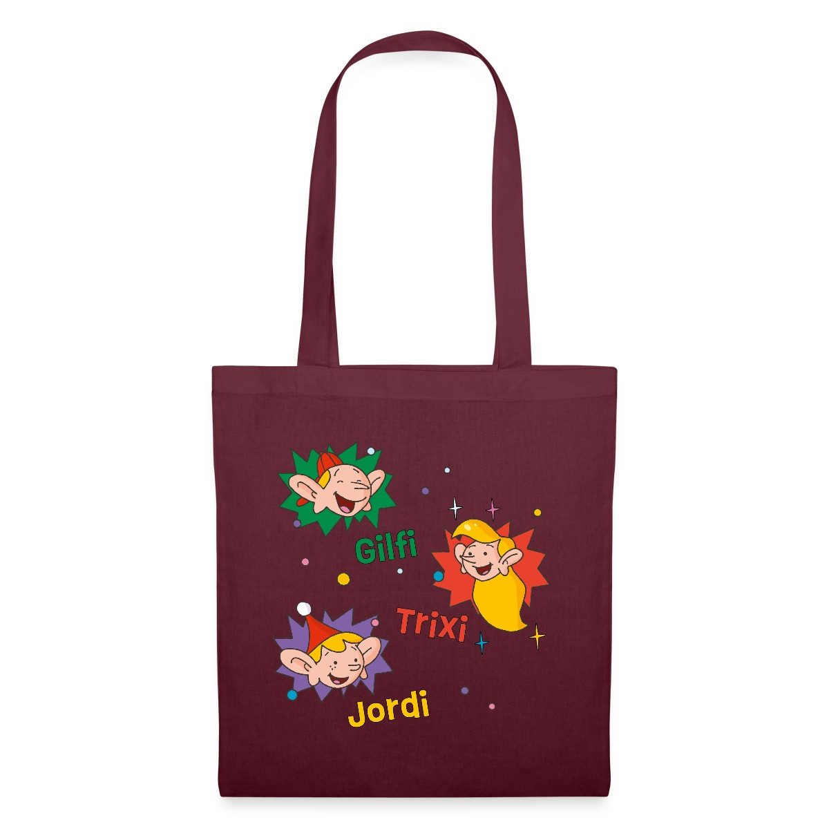 Henkeltasche Weihnachtsmann & Co. KG Gilfi, Trixi Und Jordi Stoffbeutel