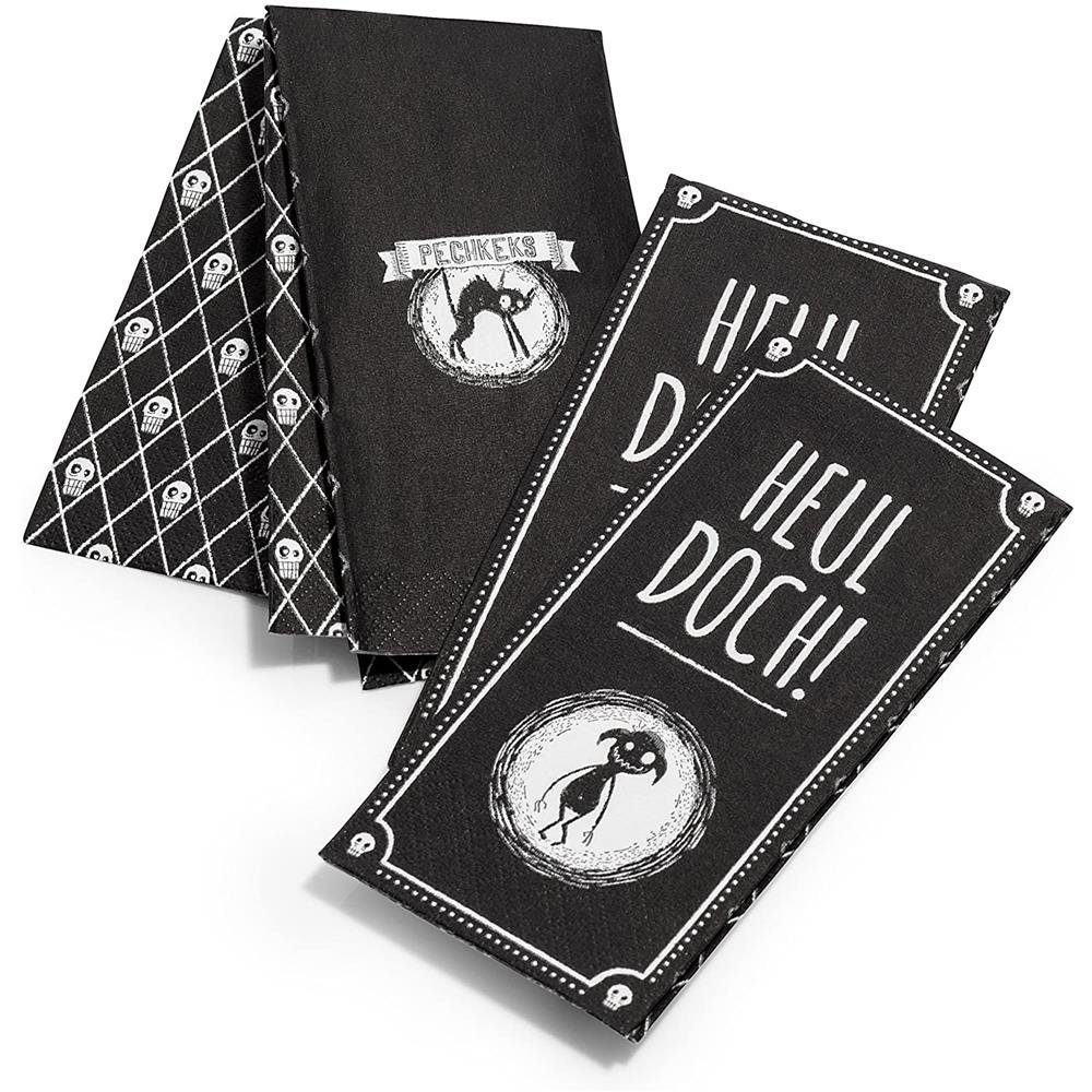 Pechkeks Papiertaschentücher Rotzlappen "Heul doch", 10er Packung, Taschentücher, Scherzartikel, Schwarzer Humor