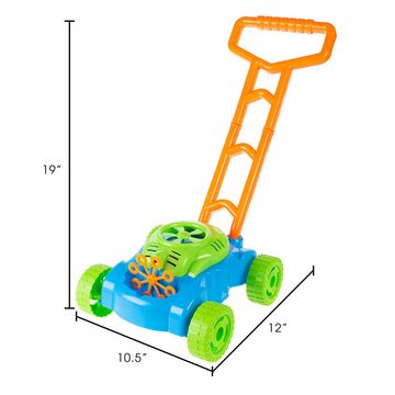 Novzep Seifenblasenmaschine Seifenblasen-Rasenmäher-Spielzeug für Kleinkinder – Kinderspielzeug, Seifenblasenmaschine, Blasenmäher-Schiebespielzeug für draußen