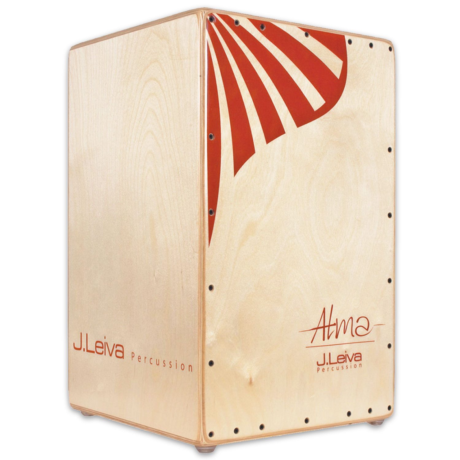 J. Leiva Cajon J.Leiva Cajon Alma Red,Cajon, Cajon, Klar getrennter Bass und Snare-Sound