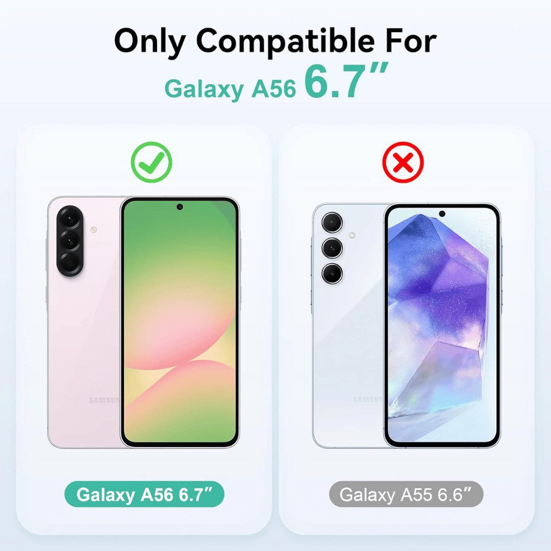 SmartUP Smartphone-Hülle für Samsung Galaxy A56 5G Transparent Silikon Case Ultra Slim Full 6,7 Zoll, Rundumschutz