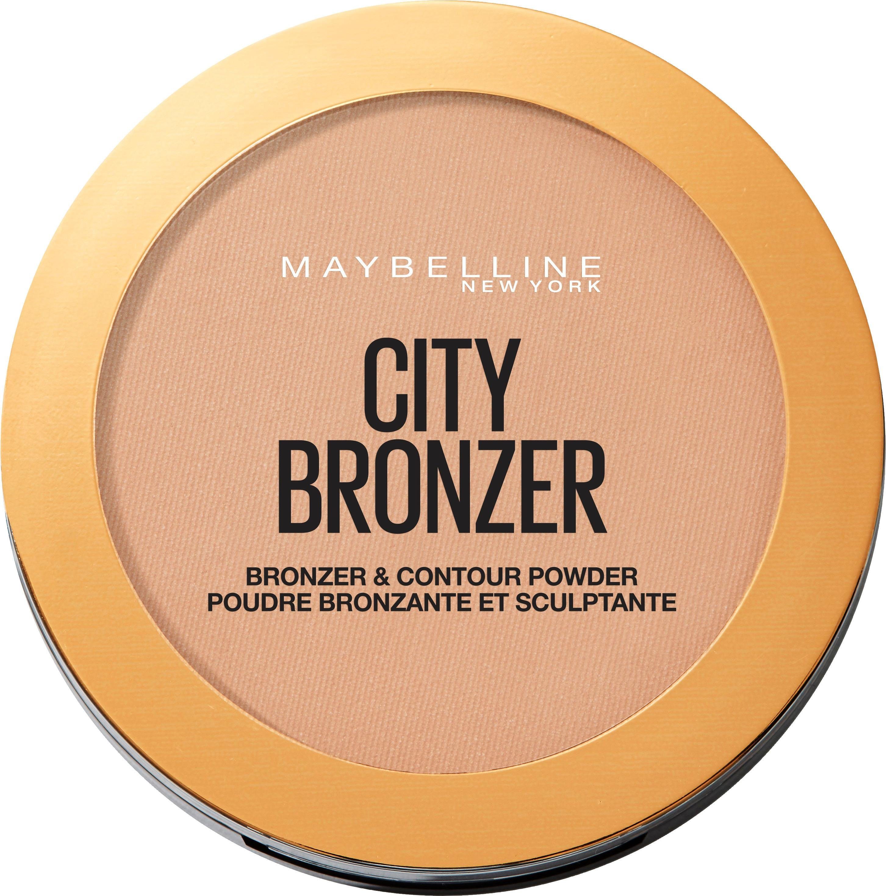 MAYBELLINE NEW YORK Bronzer CITY BRONZER & CONTOUR POWDER, aus mikro-feinem Puder und Kakaobutter