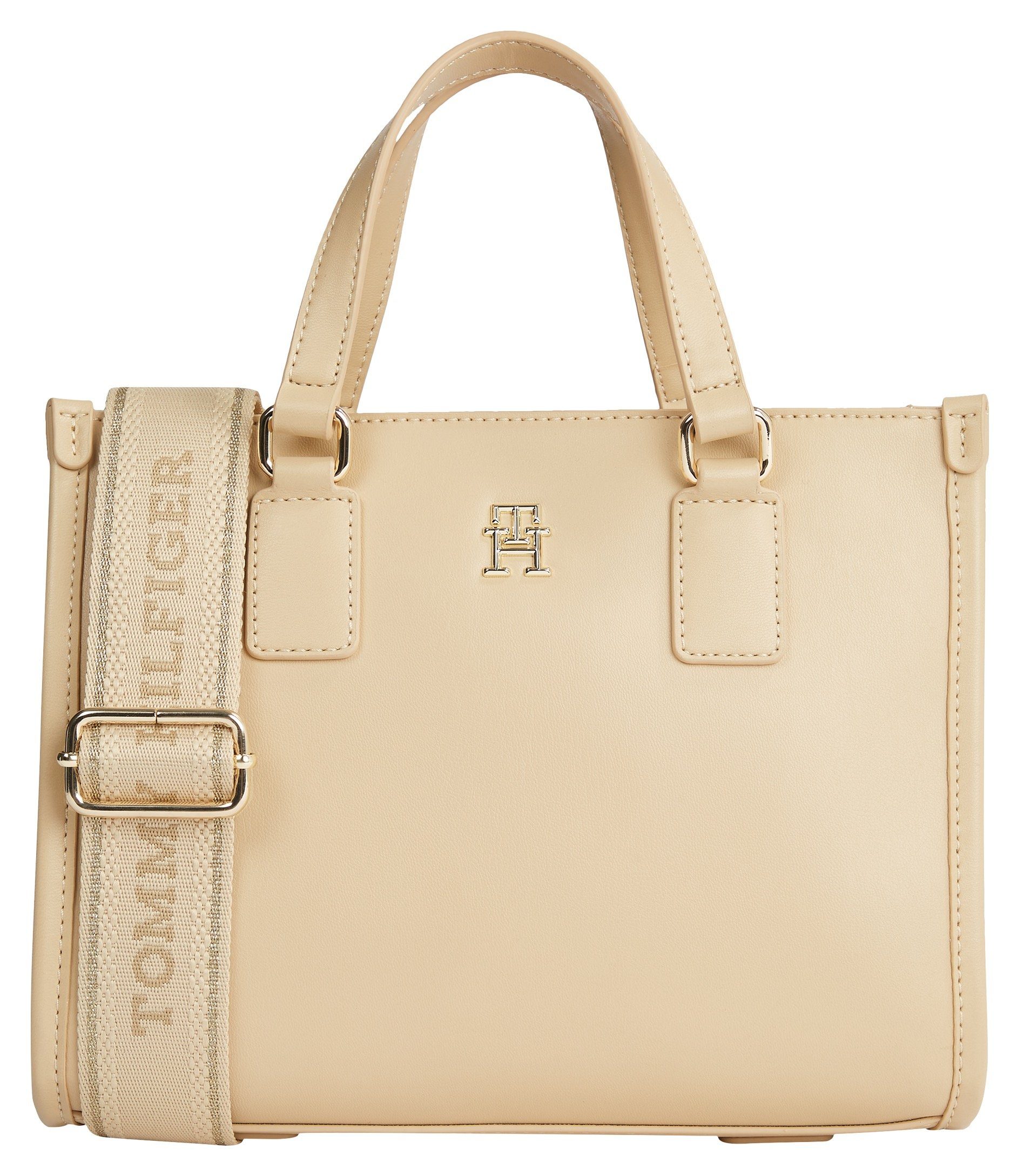 Tommy Hilfiger Mini Bag TH MONOTYPE MINI TOTE, Handtasche Damen Tasche Damen Schultertasche Henkeltasche