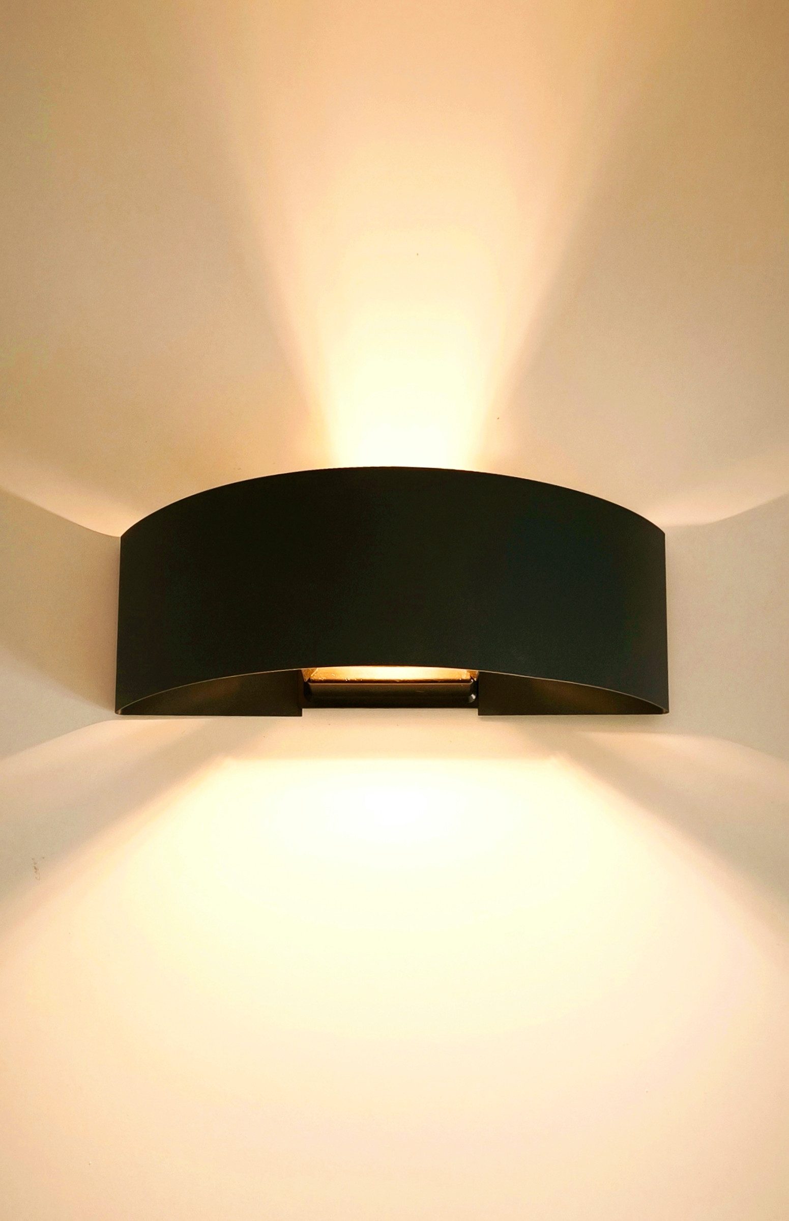 TRANGO LED Außen-Wandleuchte, 3075A IP44 Up & Down Wandstrahler in Anthrazit matt inkl. 1x G9 3,5 Watt 3000K warmweiß *OTTO* für innen & außen, Außenwandleuchte, Außenstrahler, Wandstrahler, Wandleuchte