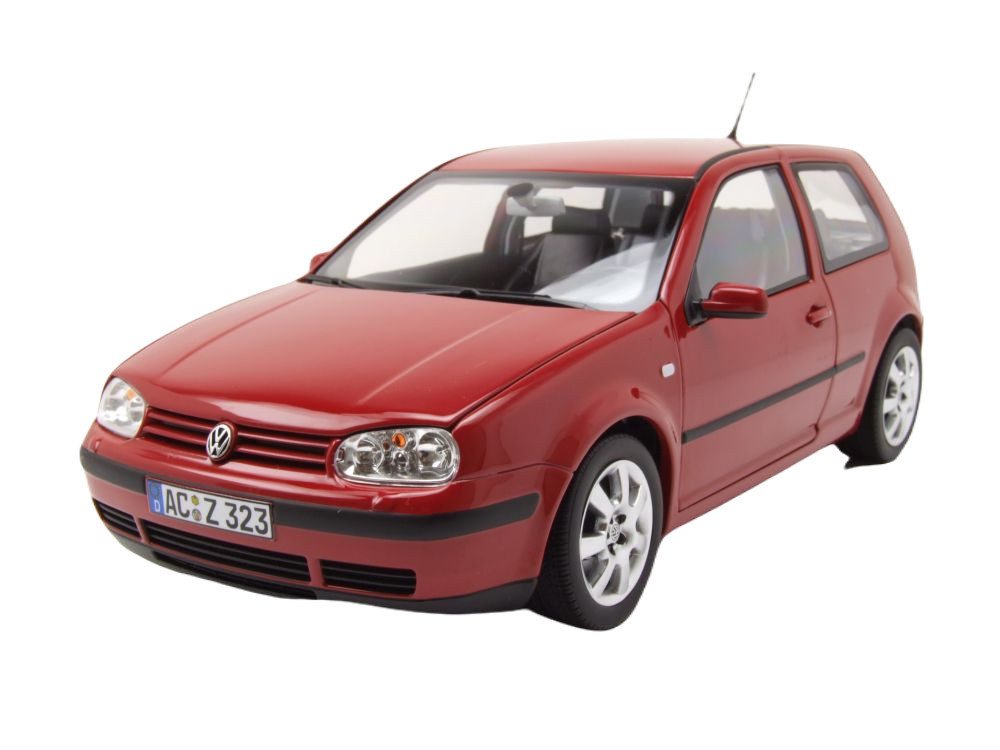 Norev Modellauto VW Golf 4 2002 rot, Maßstab 1:18