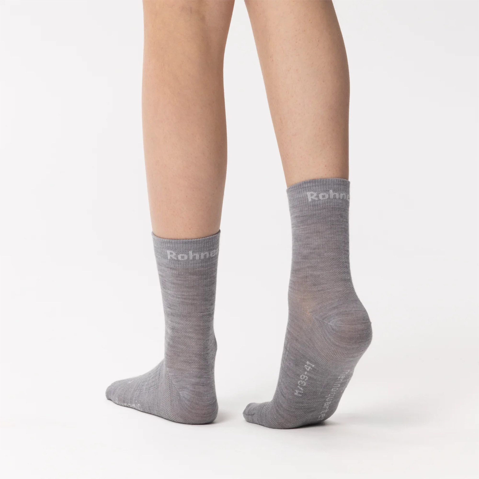Rohner Socks Wandersocken Dynamic Merino Quarter l/r Outdoor-Socke hellgrau