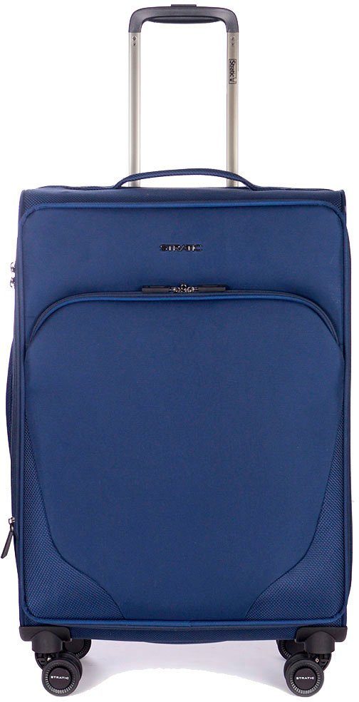 Stratic Weichgepäck-Trolley Mix M, blue, 4 Rollen, Reisekoffer Reisegepäck Aufgabegepäck TSA-Zahlenschloss