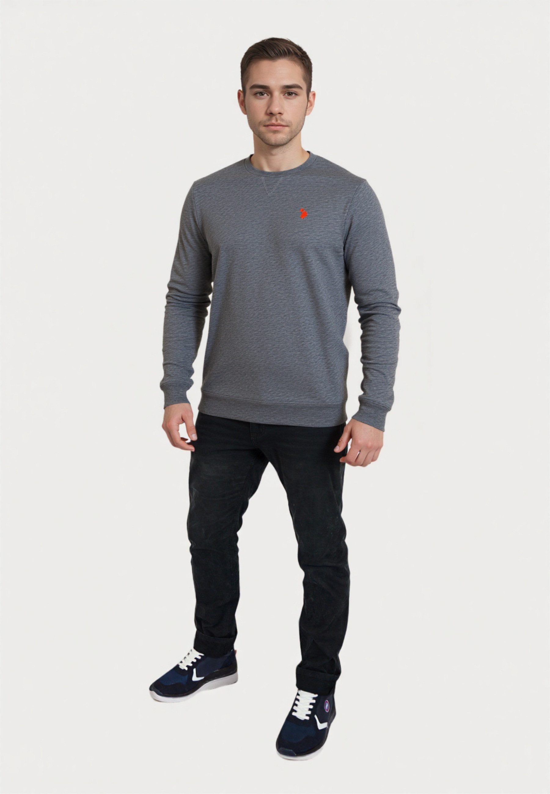 U.S. Polo Assn. Sweatshirt Pullover Rundhals Sweatshirt (1-tlg) günstig online kaufen
