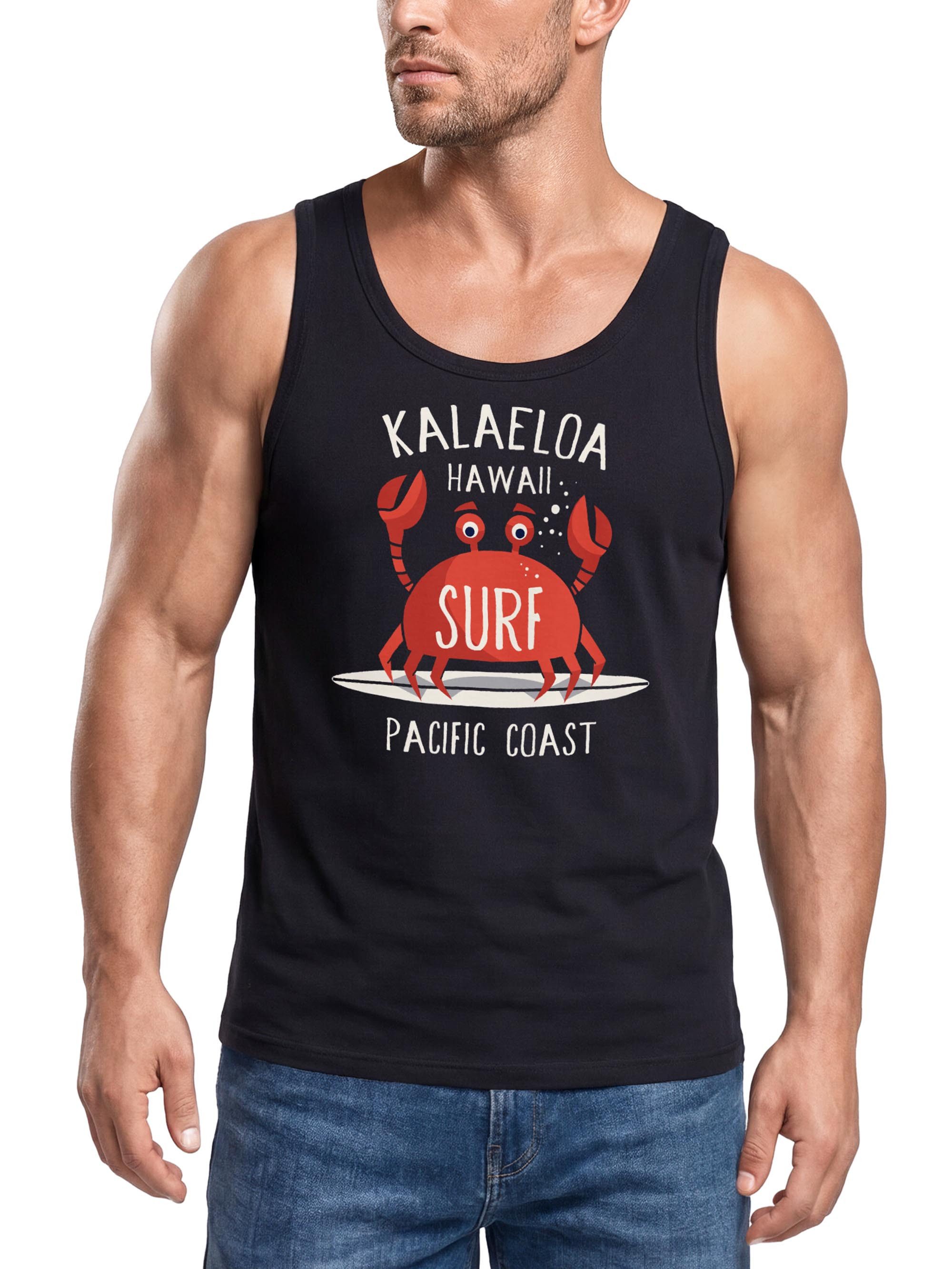 Tanktop Herren Tank-Top Surf Krebs Muskelshirt Muscle Shirt Neverless®