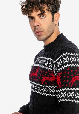 RedBridge Strickpullover Norwalk im weihnachtlichen Design