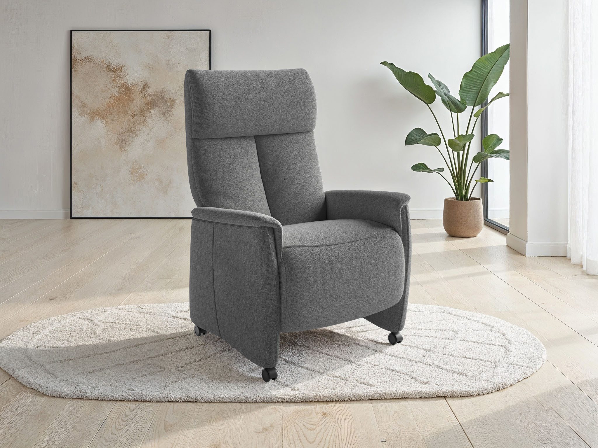 sit&more TV-Sessel Cremona Comfort, wahlweise manuell oder elektrischer Funktion mit Akku