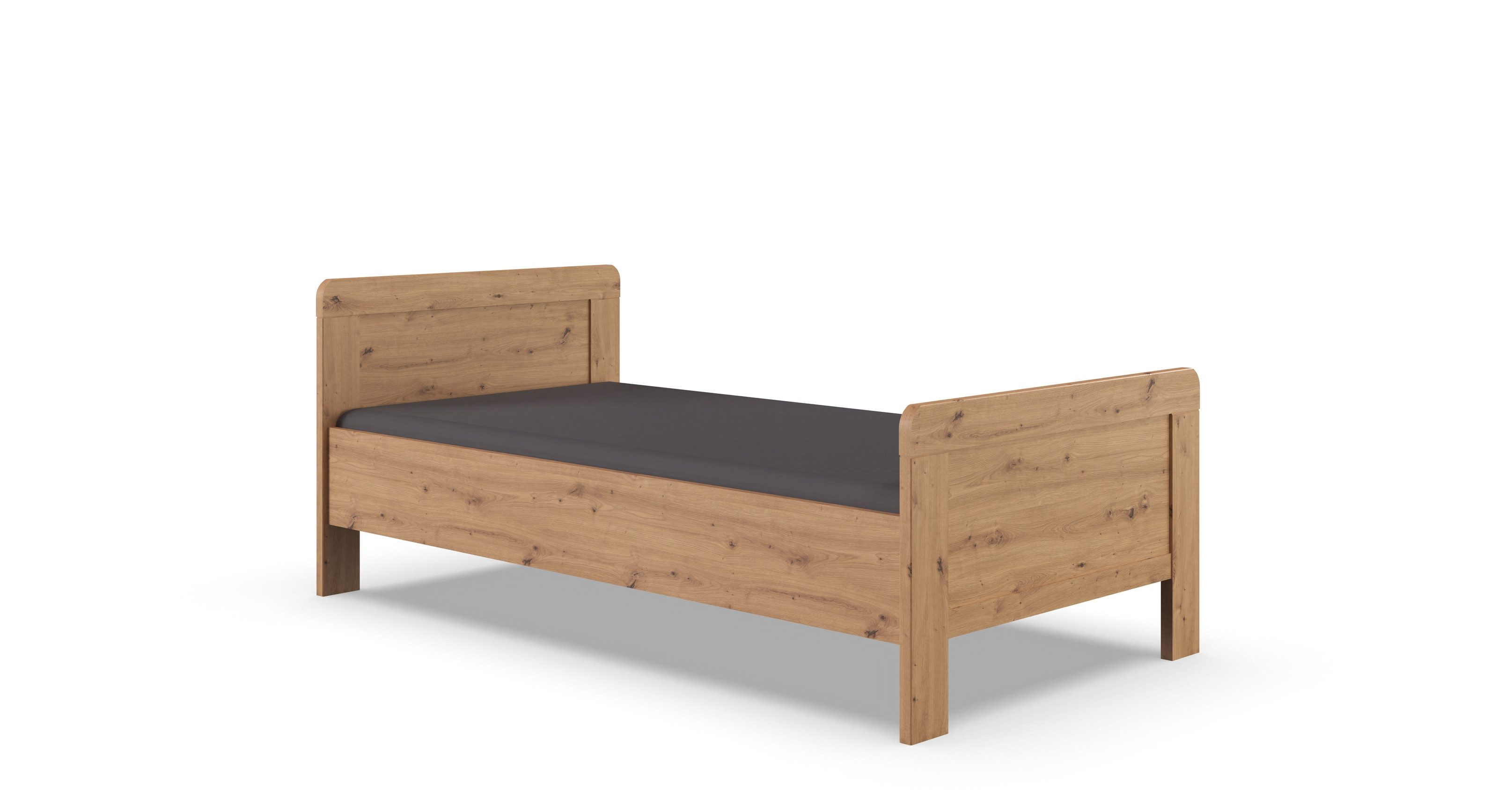 freiraum Bett NADJA, in ARTISAN EICHE NACHBILDUNG - 108x85x207cm (BxHxT)