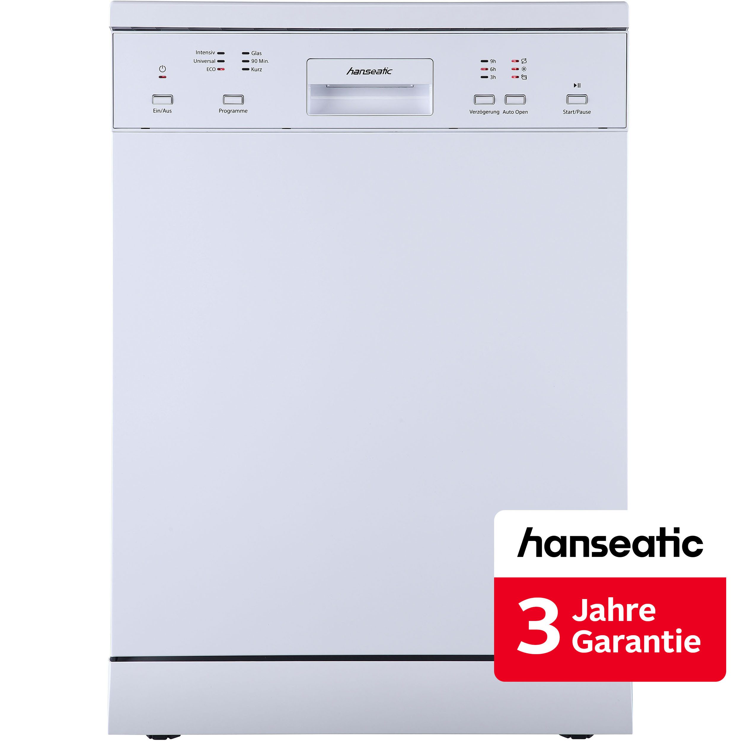 Hanseatic Standgeschirrspüler HG6085D137609HW, 14 Maßgedecke, inkl. 3 Jahre Herstellergarantie