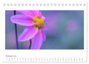 CALVENDO Wandkalender Blütenwerk (Tischkalender 2024 DIN A5 quer), CALVENDO Monatskalender