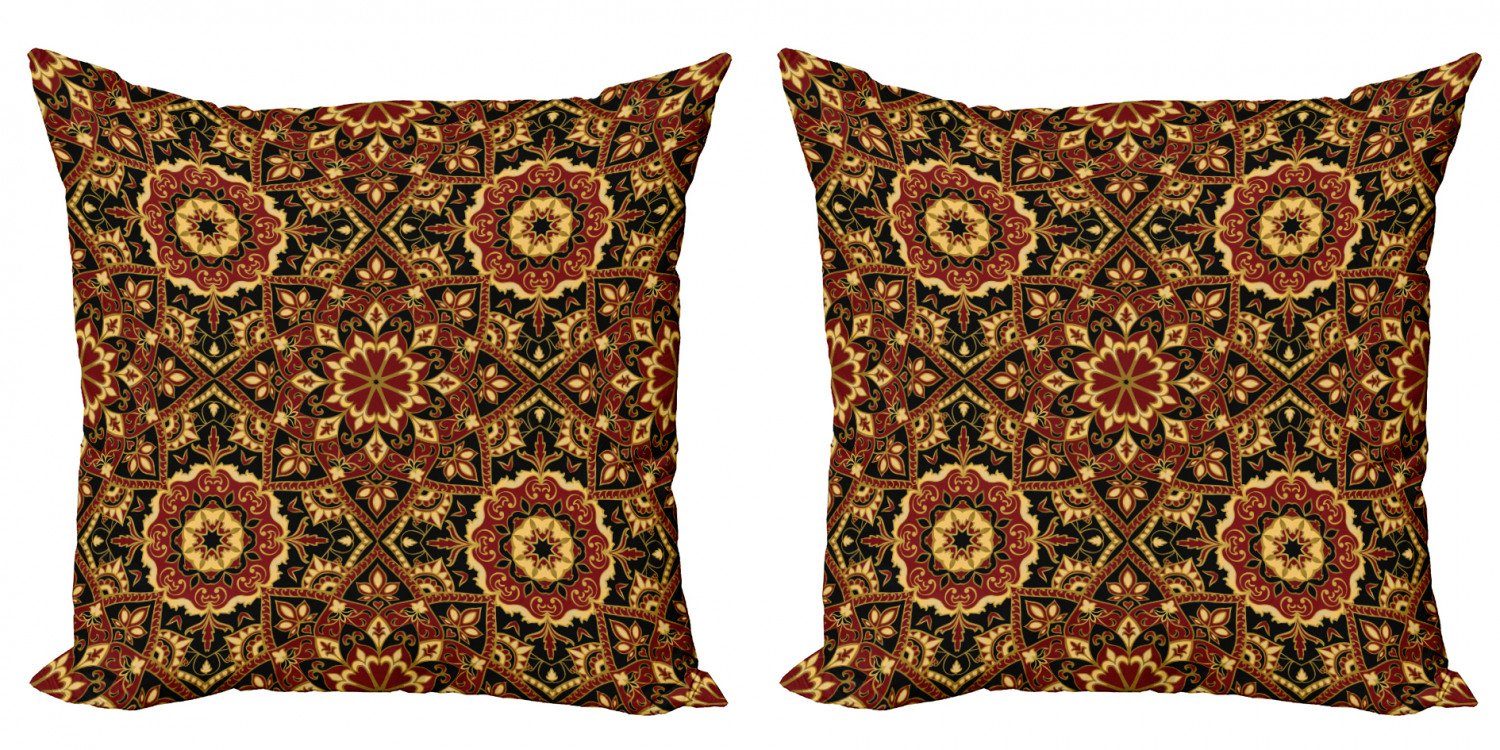 Accent Digitaldruck, Stück), Kissenbezüge (2 dunkle Doppelseitiger Abakuhaus byzantinischen Türkisch-Muster Modern
