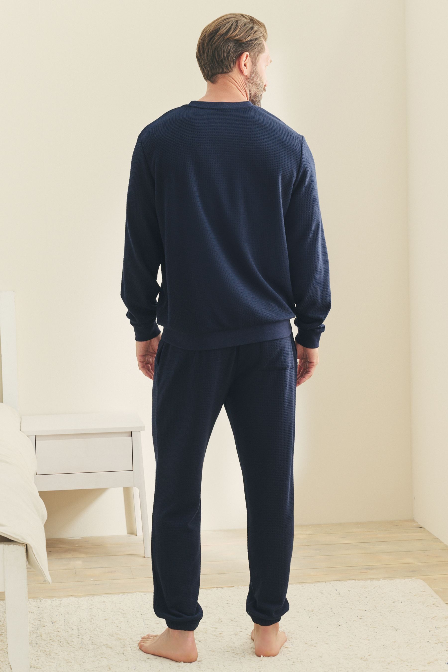 Next Pyjama Langarm-Schlafanzug mit weicher Waffelstruktur (2 tlg) günstig online kaufen