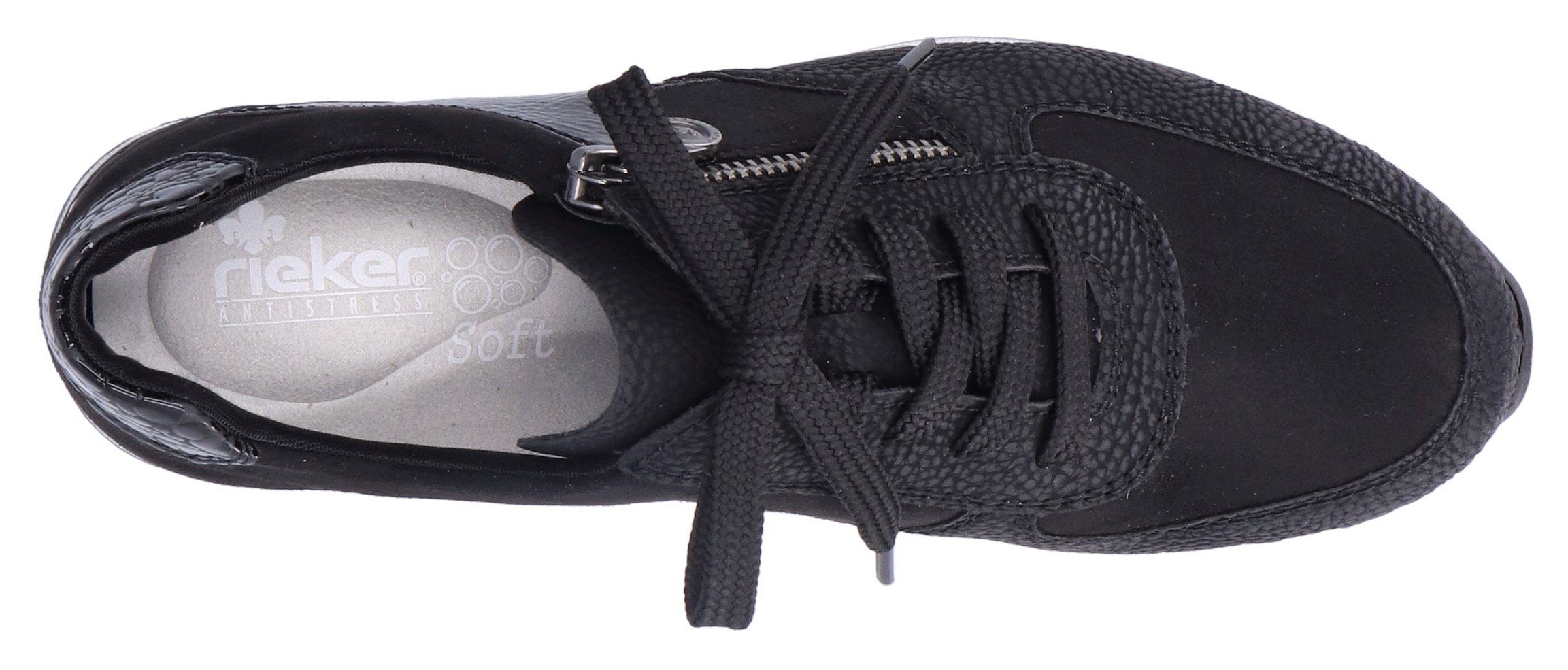 Rieker Sneaker mit komfortabler SoftFoam-Innensohle schwarz