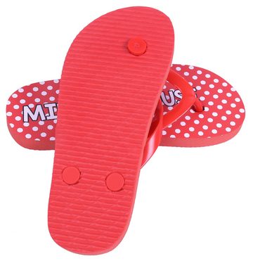 Sarcia.eu Rote Flip-Flops weiß getupft Minnie Mouse Disney 28-29 EU Badezehentrenner