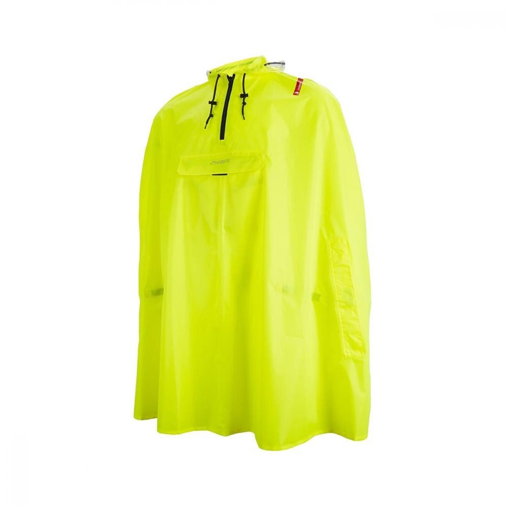 Chiba Regenponcho CHIBA Regenponcho - wasserdicht, winddicht, neongelb, Größe M/L