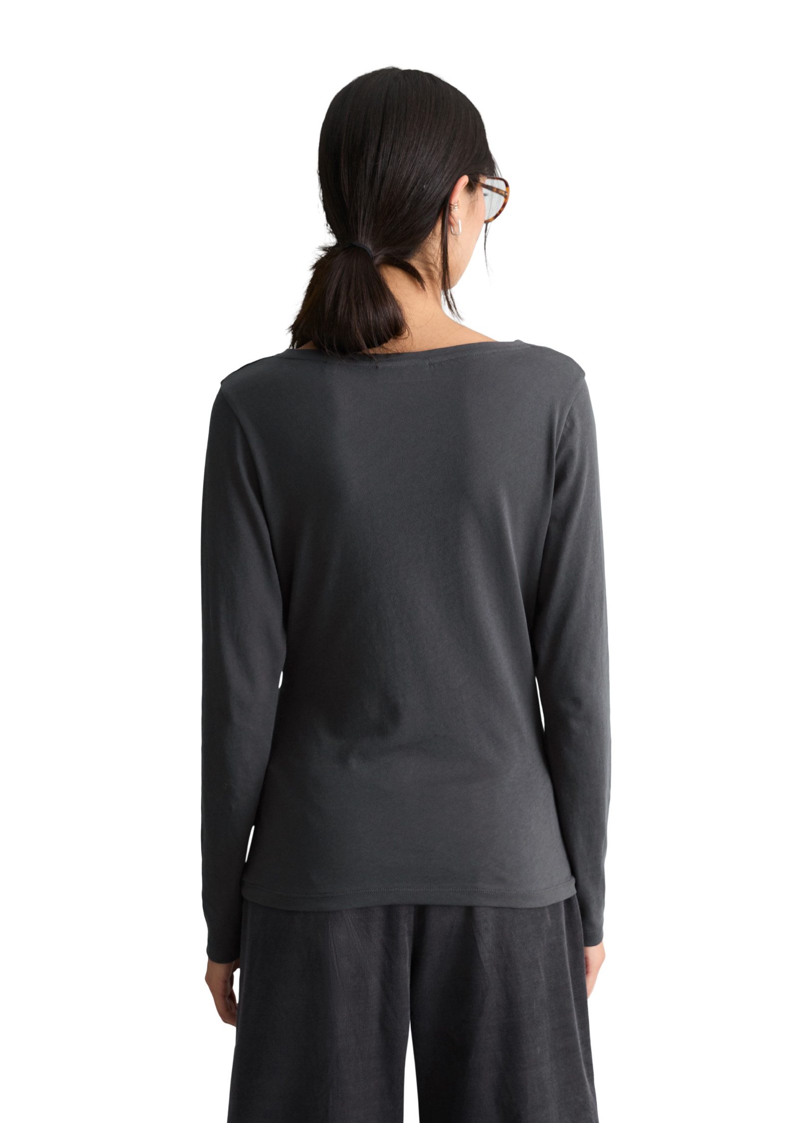 Marc O'Polo DENIM Langarmshirt aus Loose Knit Jersey – Bild 3 von 5