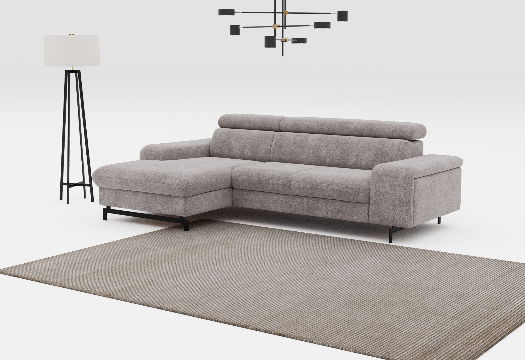 COTTA Ecksofa "Emma L-Form", mit Kopfteilverstellung, wahlweise mit Bettfun günstig online kaufen
