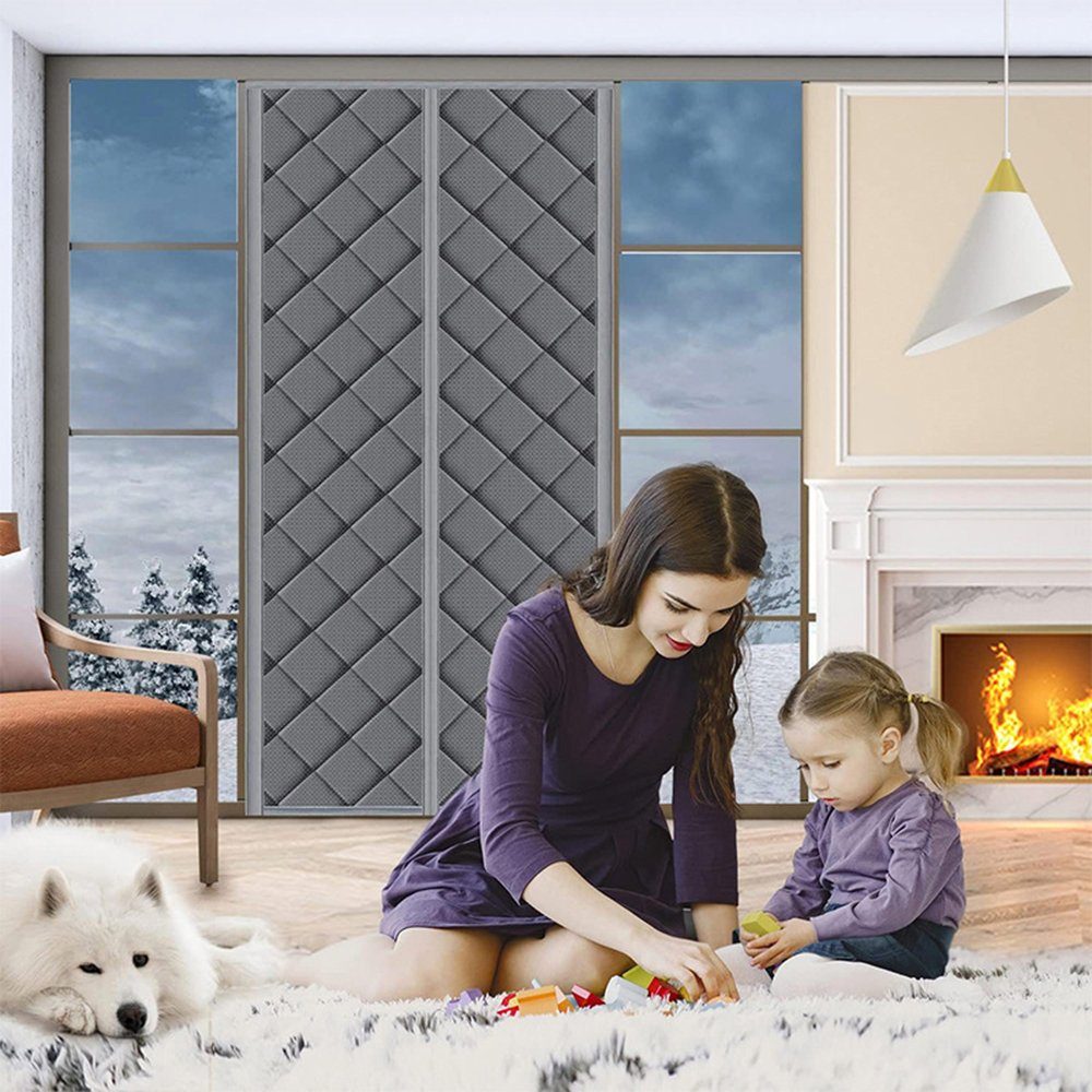 XL Blusmart Winter-Schlafzimmer-Trennvorhang, Wasserdicht, Langlebig, Türvorhang