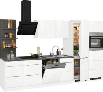 Kochstation Küchenzeile KS-Brindisi, ohne Geräte, Breite 340 cm