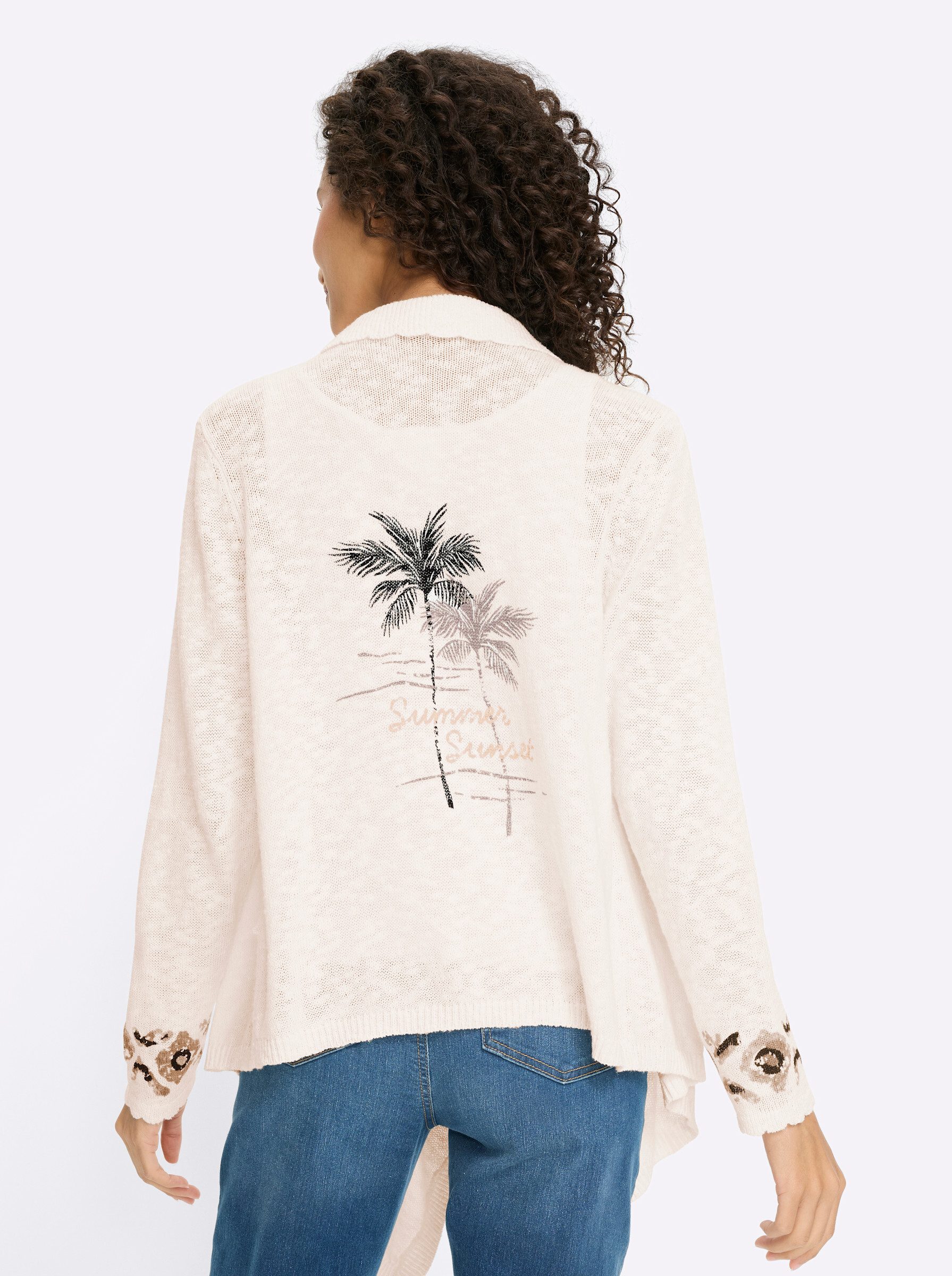 heine Strickjacke Cardigan Langarm Feinstrick