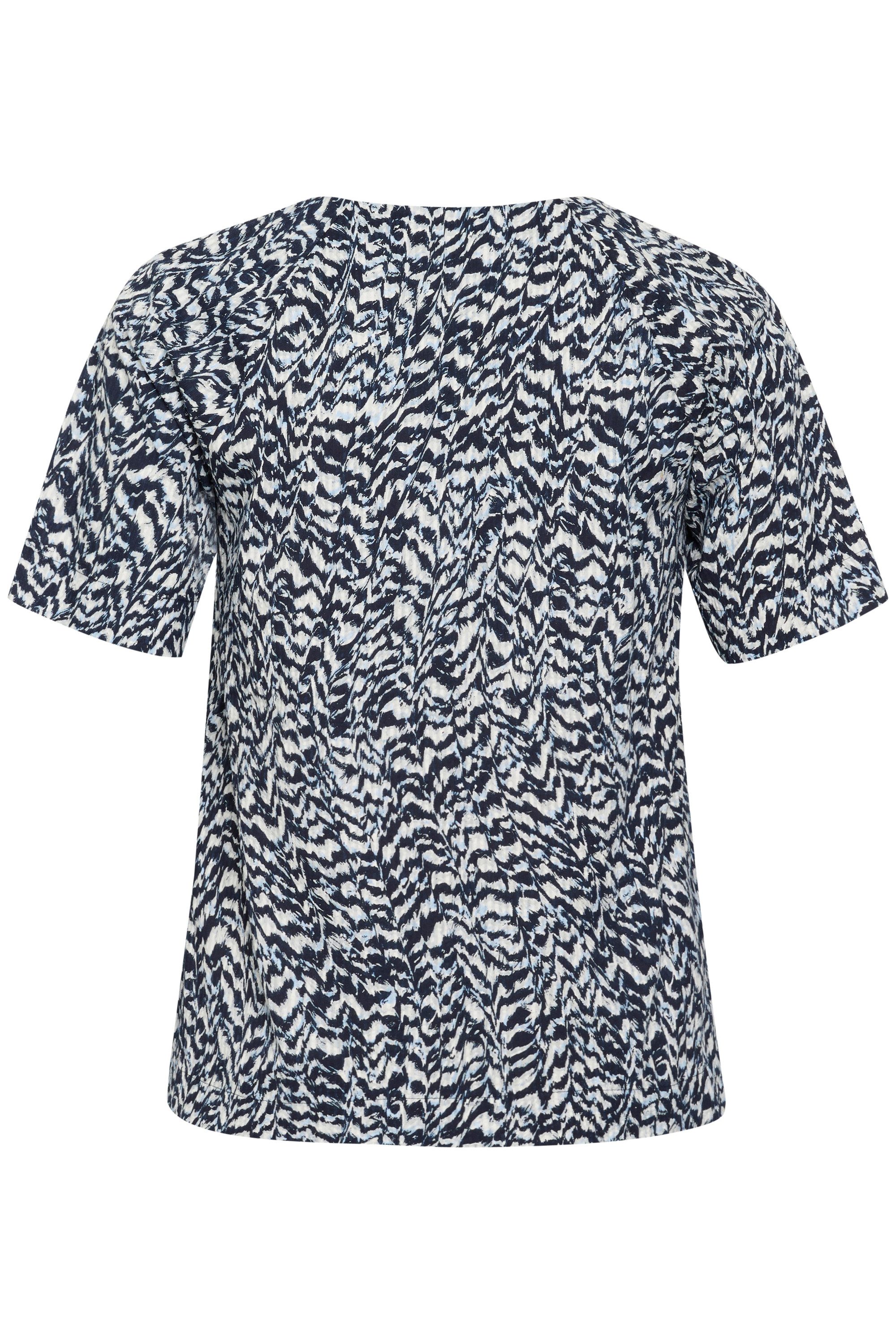 KAFFE Curve Kurzarmbluse Kurzarm-Bluse KCrafia Große günstig online kaufen