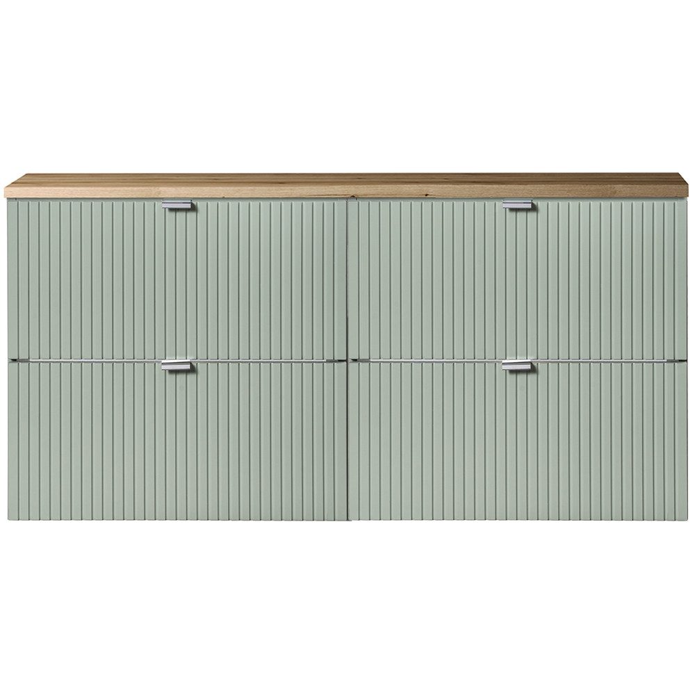 Lomadox Unterschrank NEWPORT-56-GREEN Waschtisch Doppelwaschtisch 120cm, günstig online kaufen