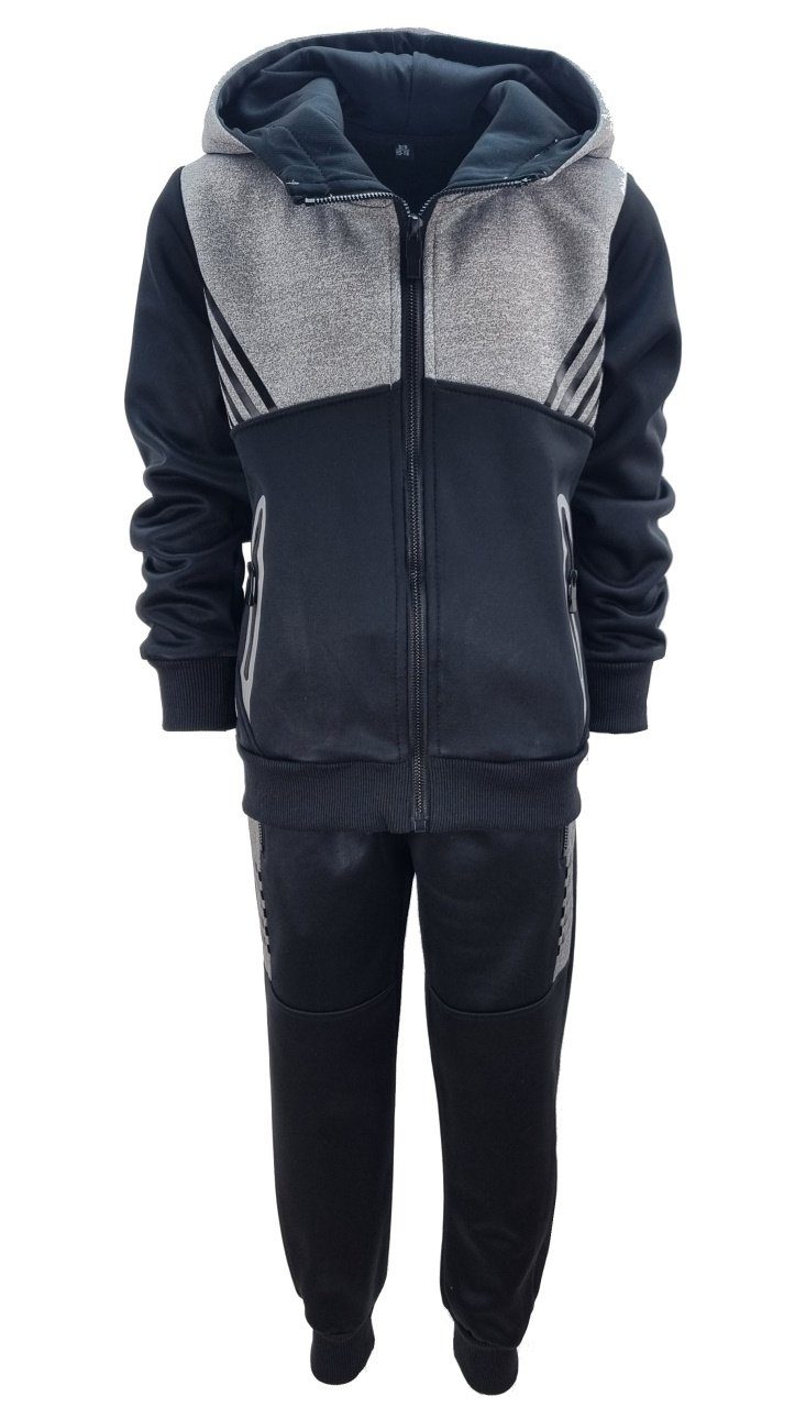 Jogginganzug Thermo Trainingsanzug Freizeitanzug Jungen/Mädchen gefüttert, JF3628