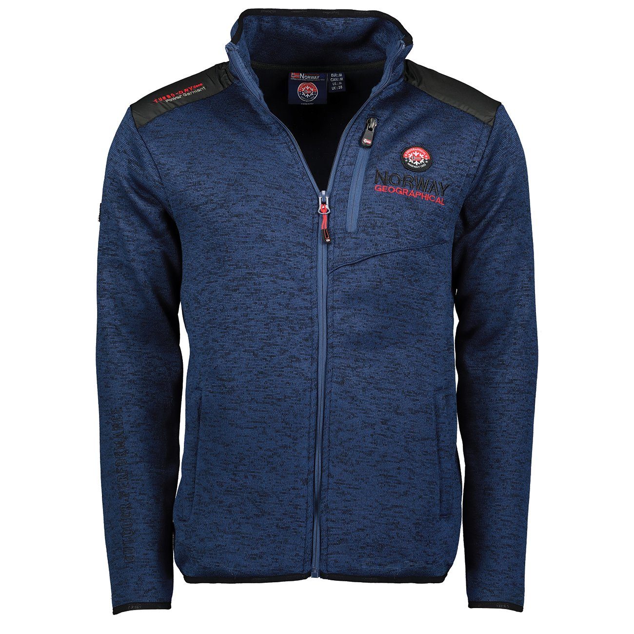 Herren, Norway Tavid Geographical Jacke Fleecejacke Sweatjacke, Outdoor, warm, leicht, Navy