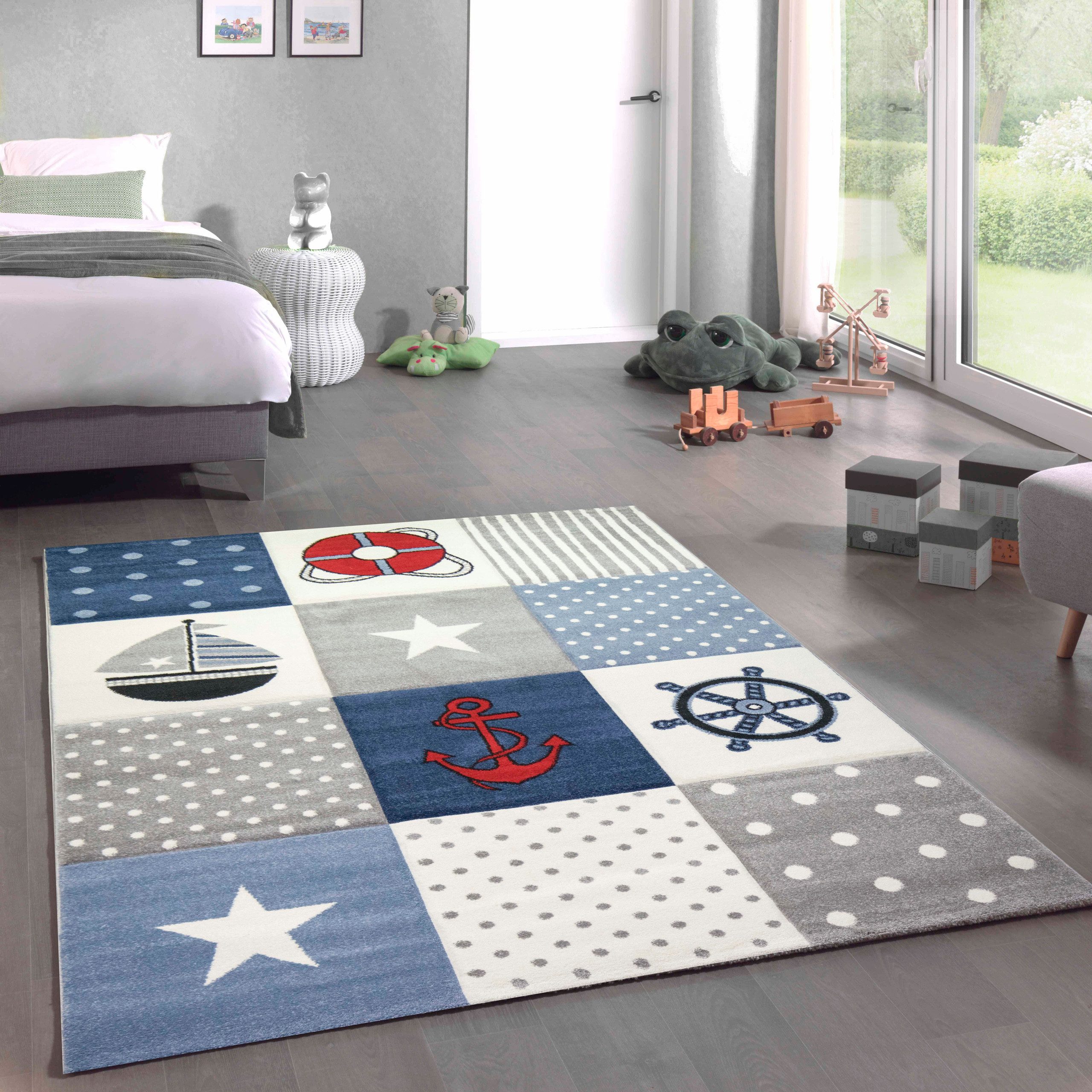 Carpetia Kinderteppich Verspieltes Motivdesign, rechteckig, Höhe: 15 mm, pflegeleicht, strapazierfähig, handgearbeiteter Konturenschnitt