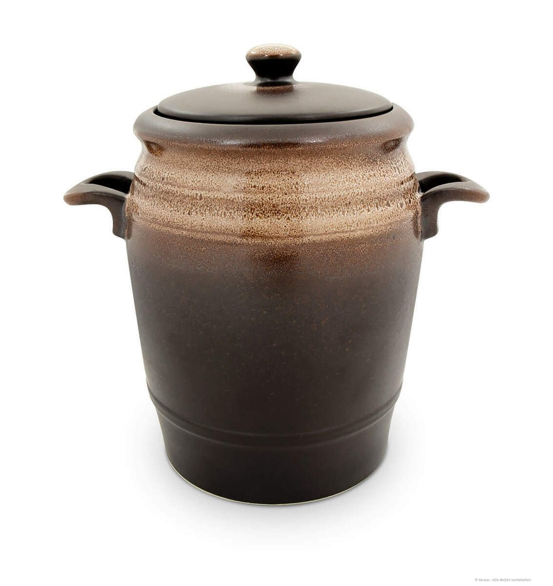Bunzlauer Keramik Einmachglas Bunzlauer Keramik 4,2L Rumtopf Einlegetopf Keramiktopf Dekor ZACIEK, Keramik