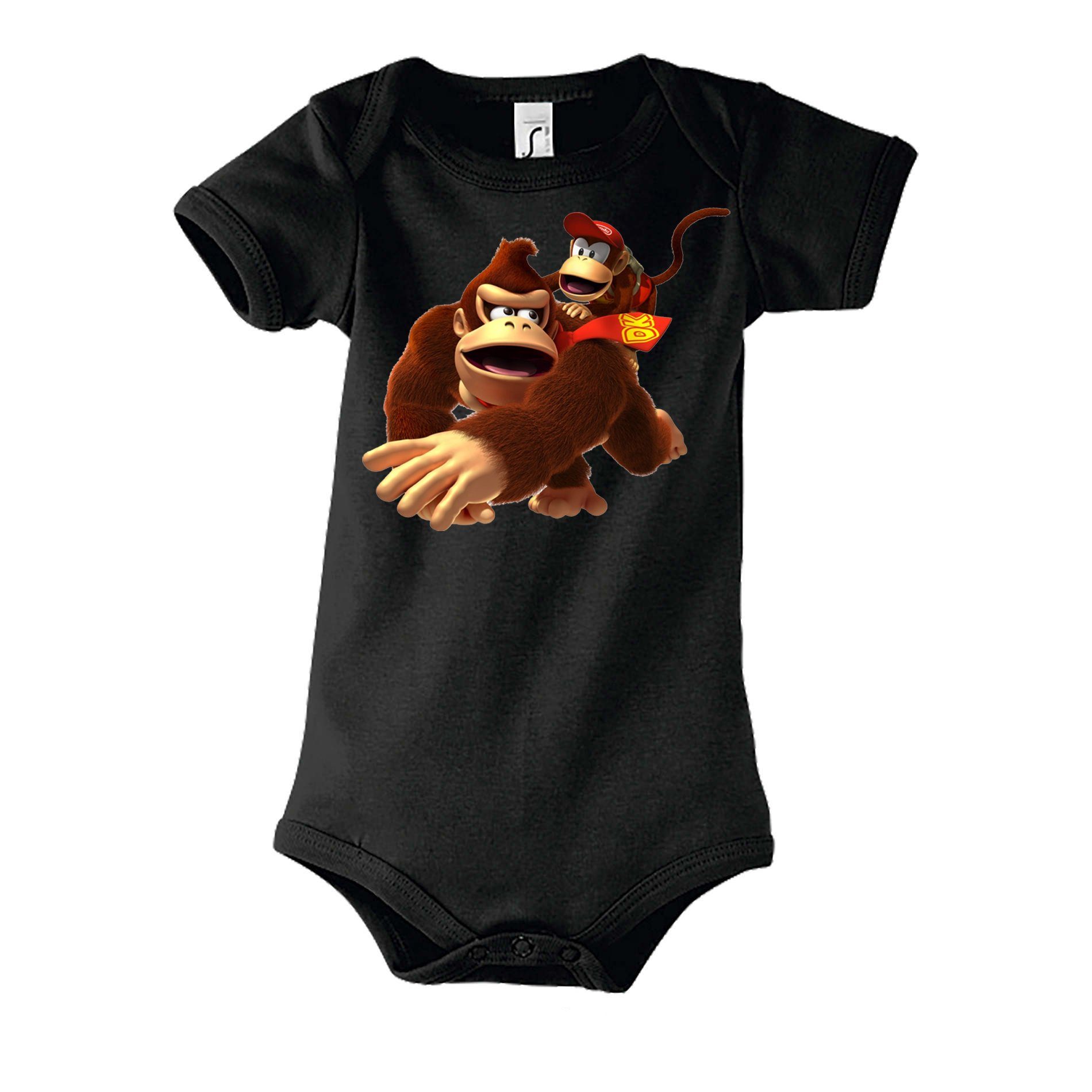 Blondie & Brownie T-Shirt Kinder Baby, Donkey Diddy Kong Spiele Konsole Nintendo Schwarz | T-Shirts