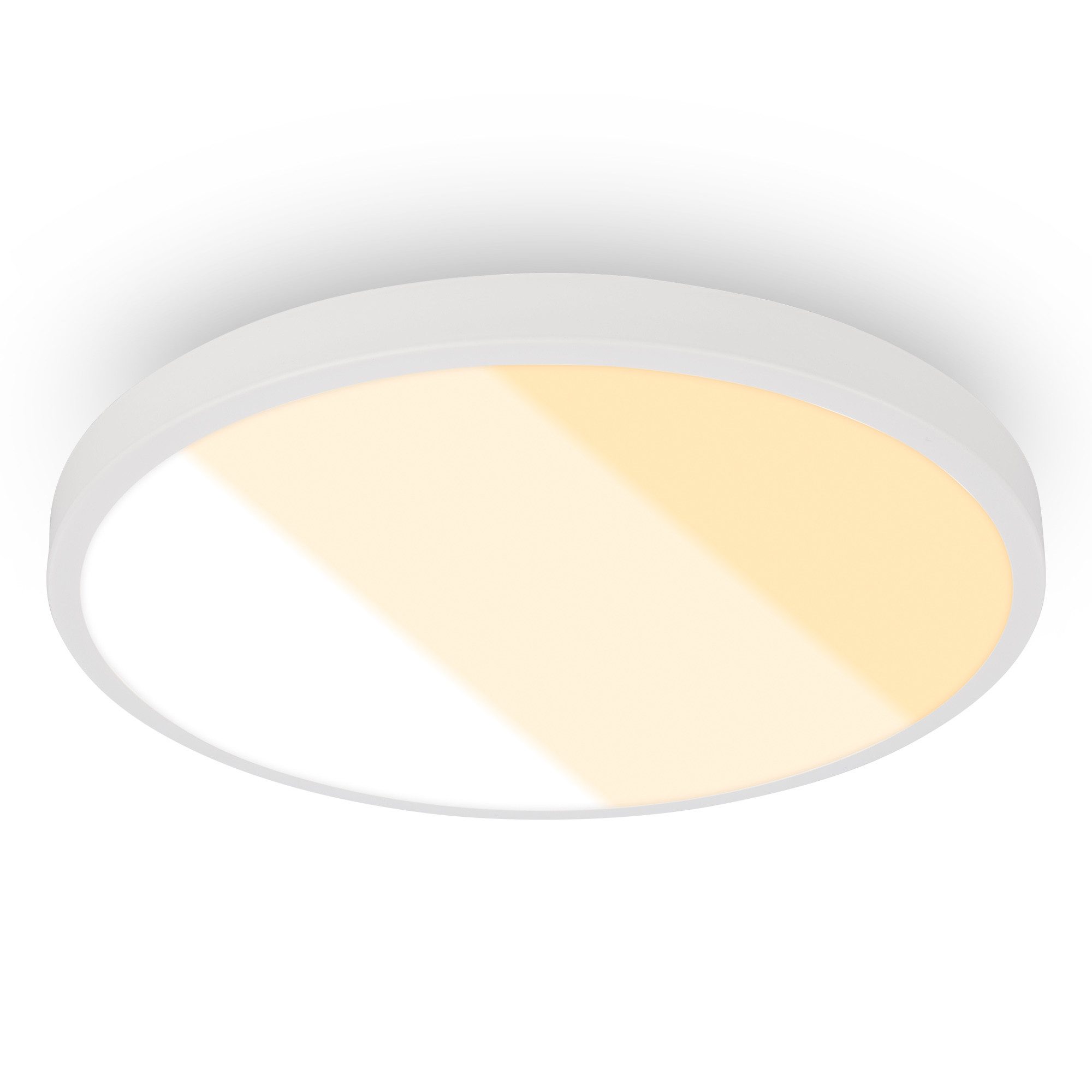 Briloner Leuchten LED Deckenleuchte Hell Deckenlampe Spritzwasserschutz IP44 Lichtfarbe wählbar, LED fest integriert, Lichtfarbe Wählbar, 24x6 cm, Wohnzimmer, Badezimmer, Küche