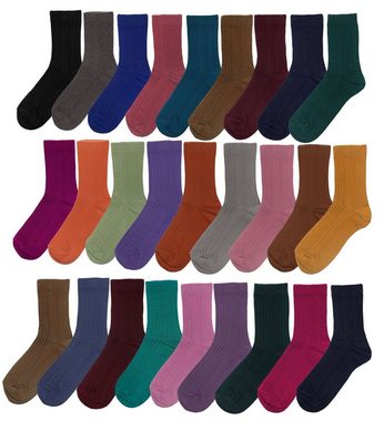 WERI SPEZIALS Strumpfhersteller GmbH Basicsocken Herren Socken >>Rippe<< aus Baumwolle