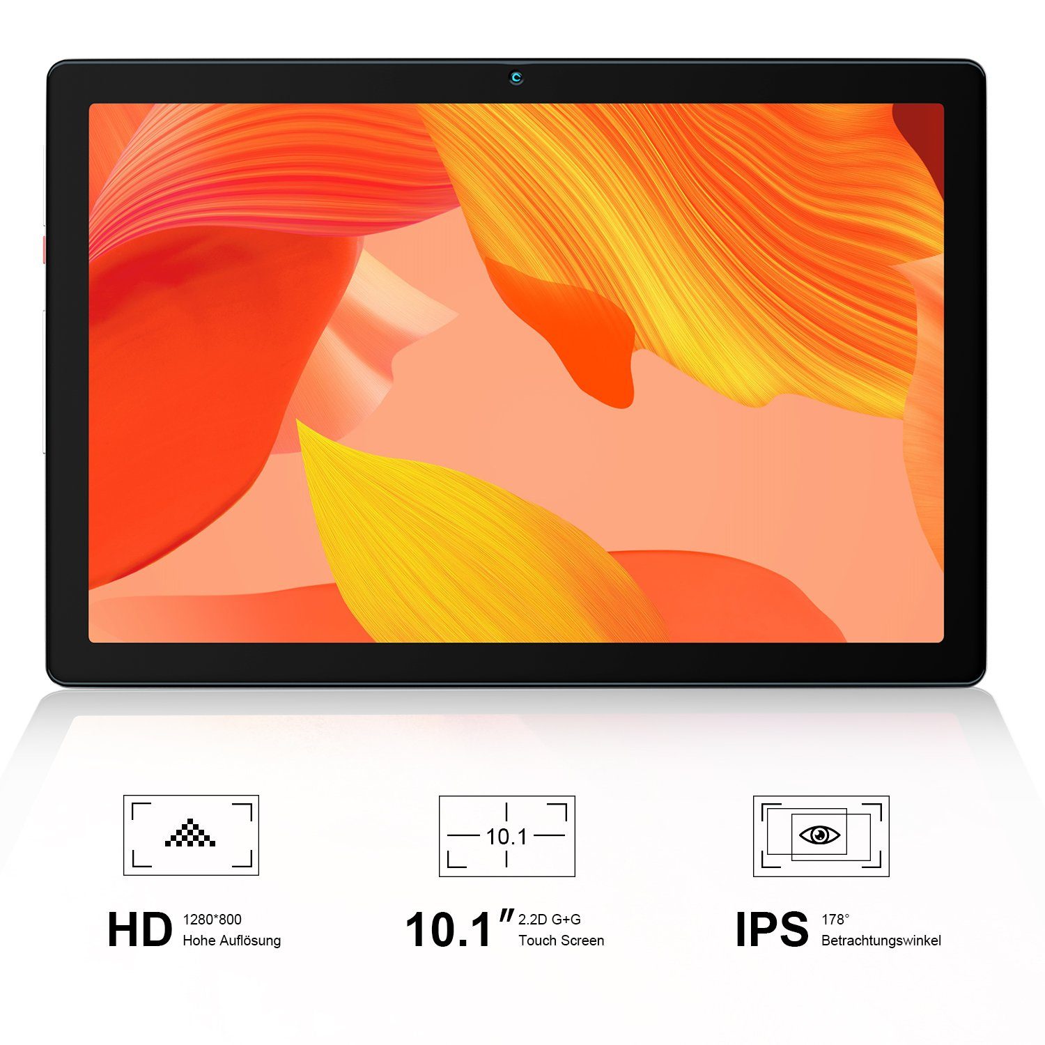 GB, Große 12, Happybe Android Tablet MB1001 Kapazität) 32 (10",