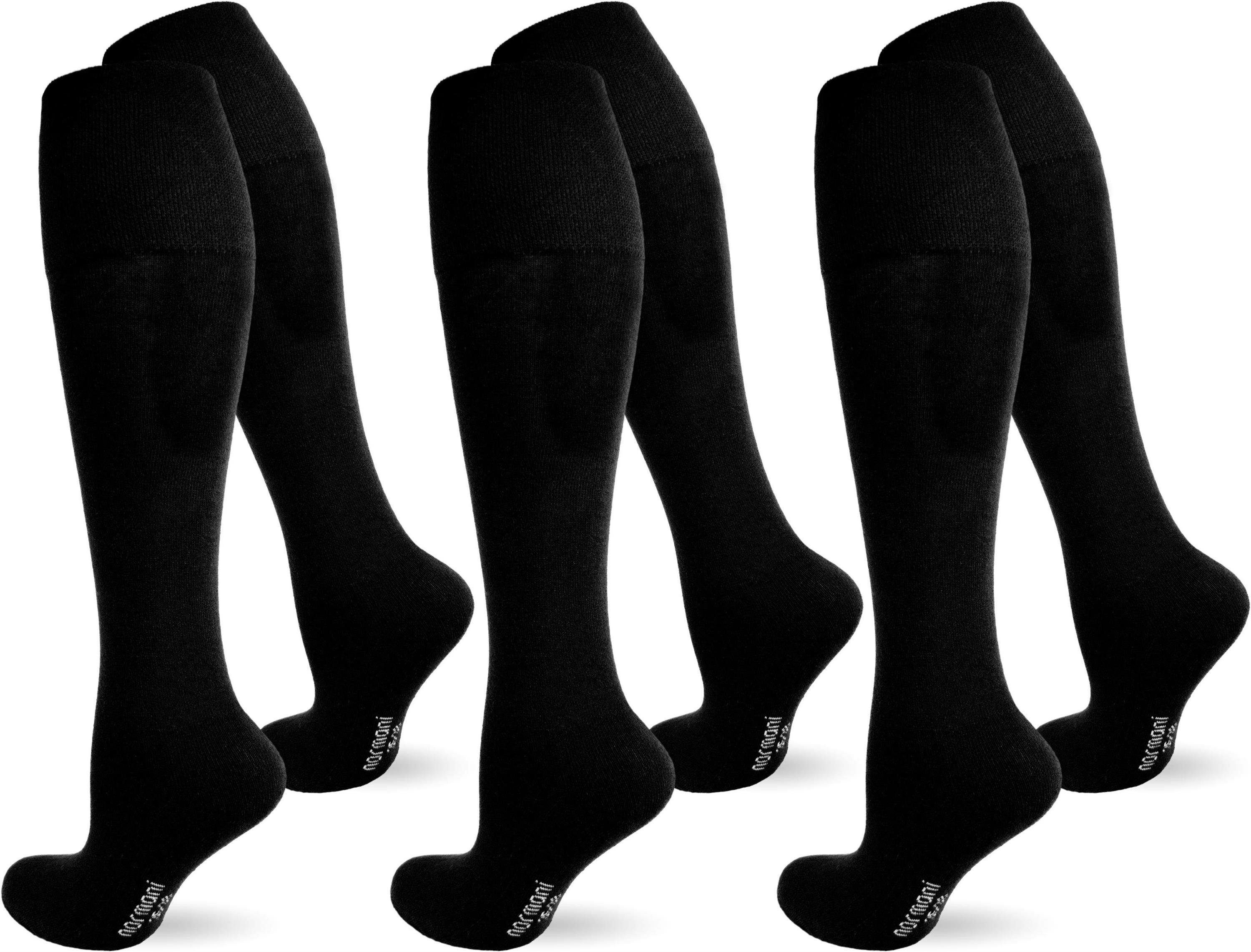 normani Kniestrümpfe (3-Paar, 3 Paar) mit Frotteesohle