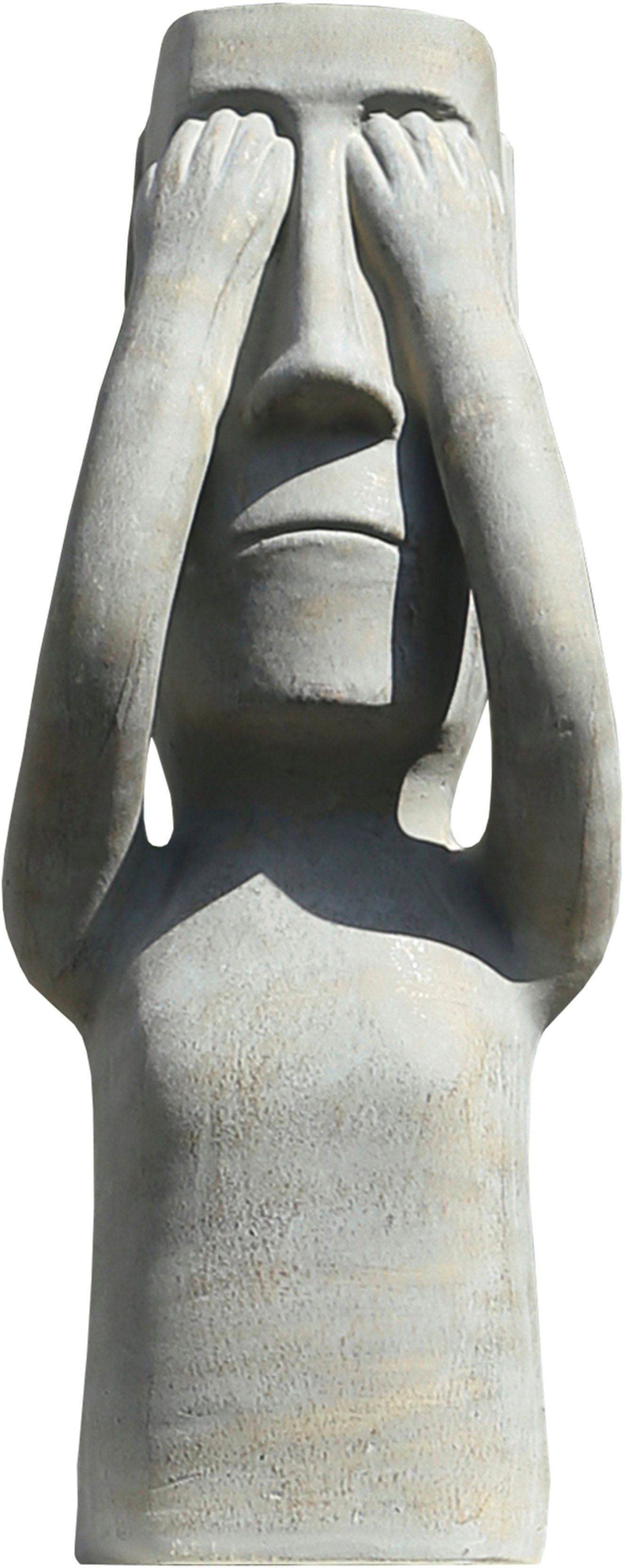 GILDE Dekofigur Skulptur Nichts sehen (1 St), Dekoobjekt, Höhe 63,5 cm, aus Keramik, Wohnzimmer